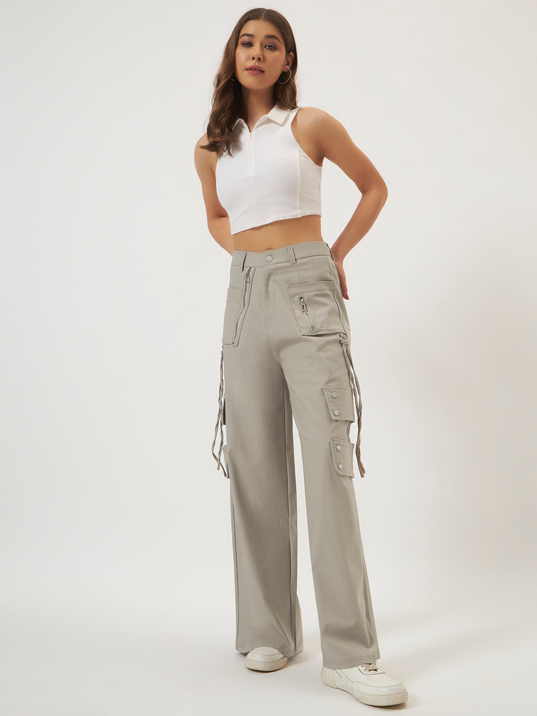 UTILITY STRAIGHT FIT CARGO LIGHT GREY