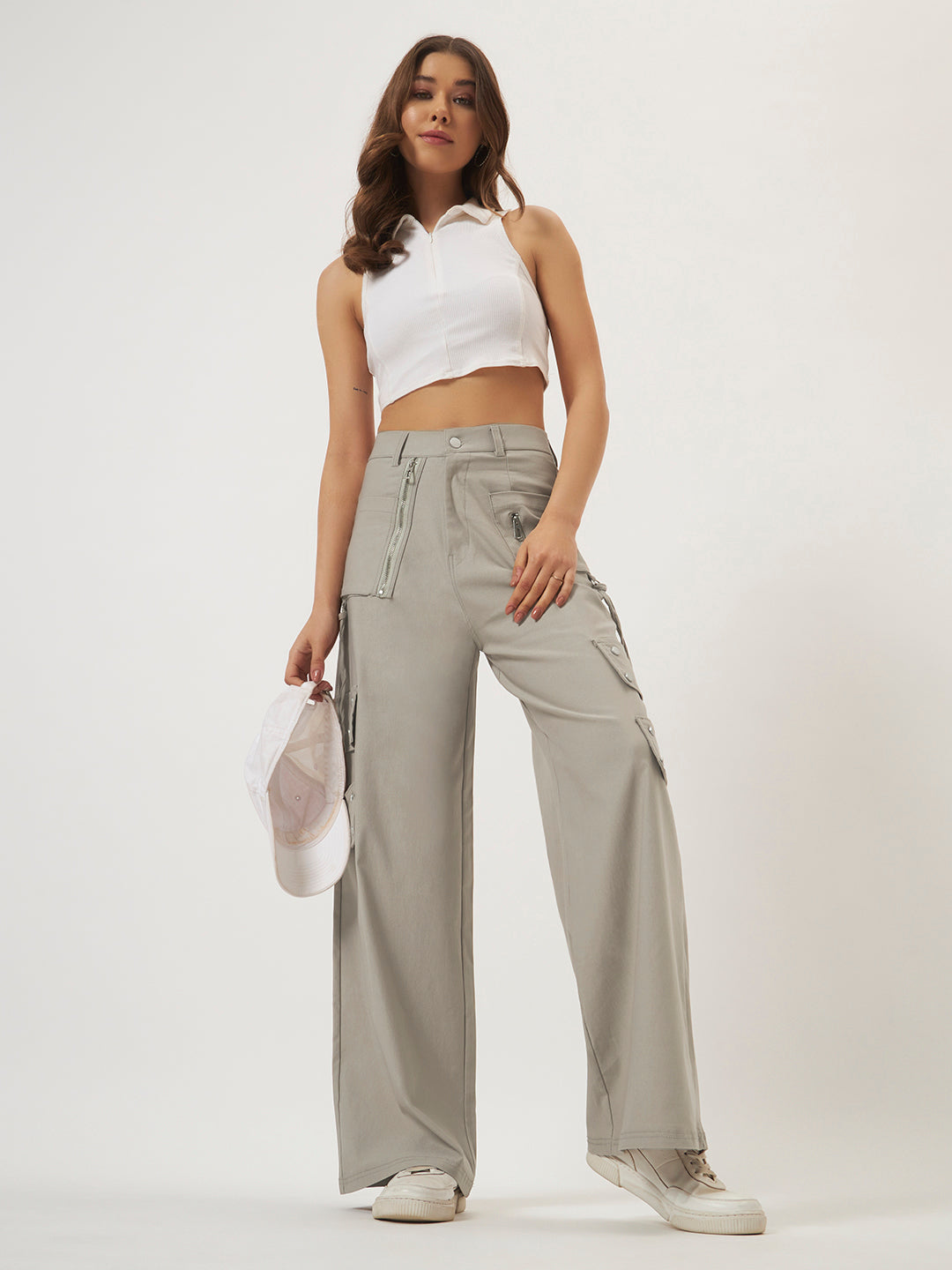 UTILITY STRAIGHT FIT CARGO LIGHT GREY