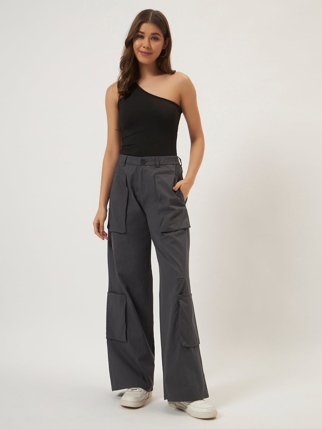 SIDECHICS NOMAD PAPER COTTON CARGO DAARK GREY