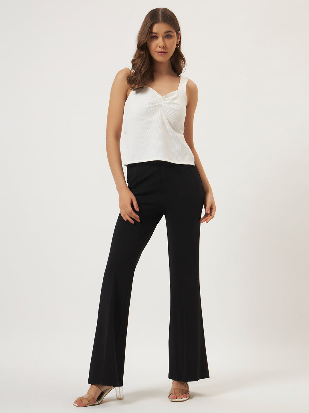 FLEXI FLARE PANTS BLACK