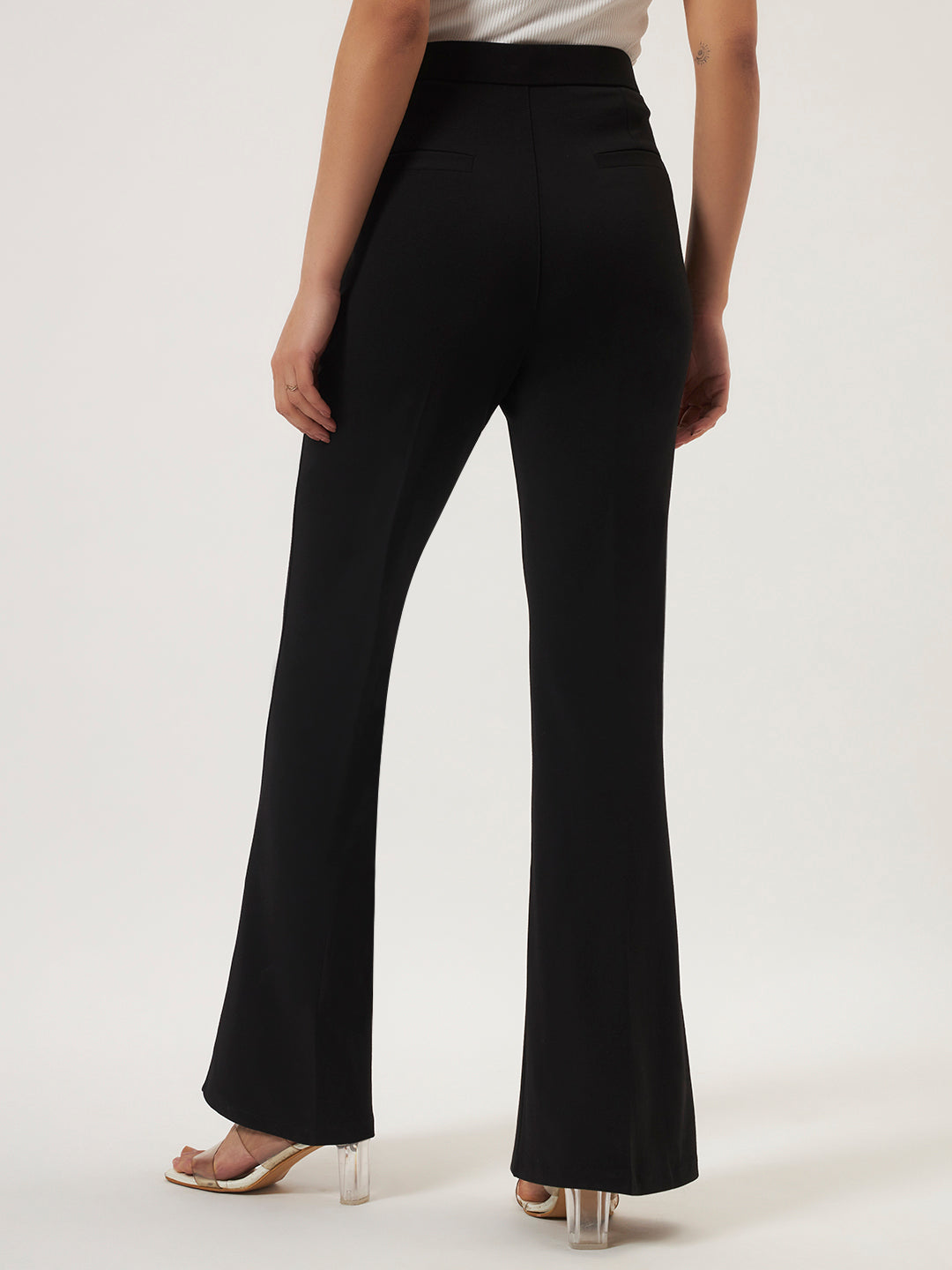 FLEXI FLARE PANTS BLACK