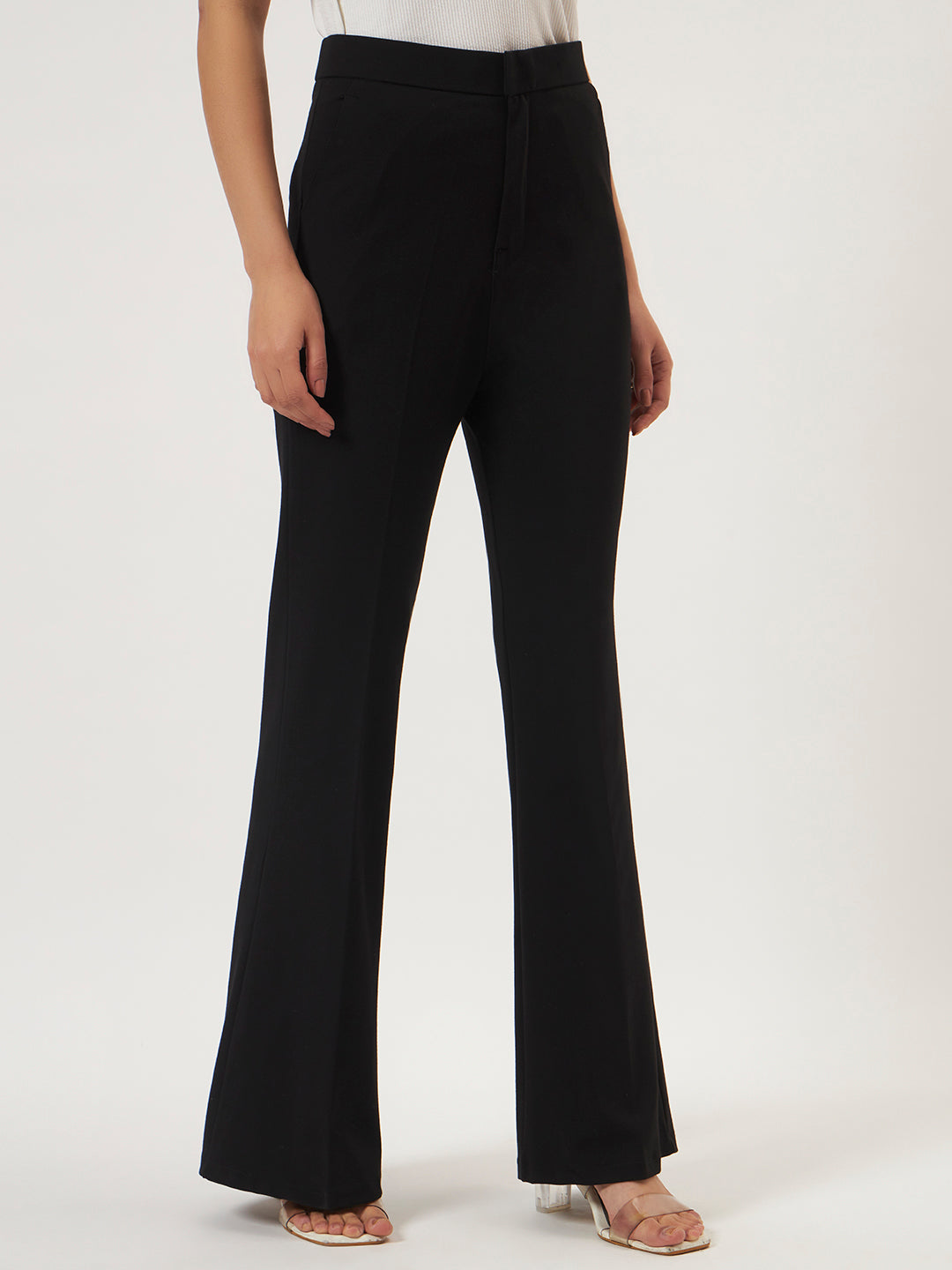 FLEXI FLARE PANTS BLACK
