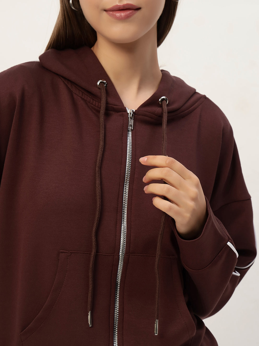 COMFY STREET CO ORD SET COFFEE BROWN