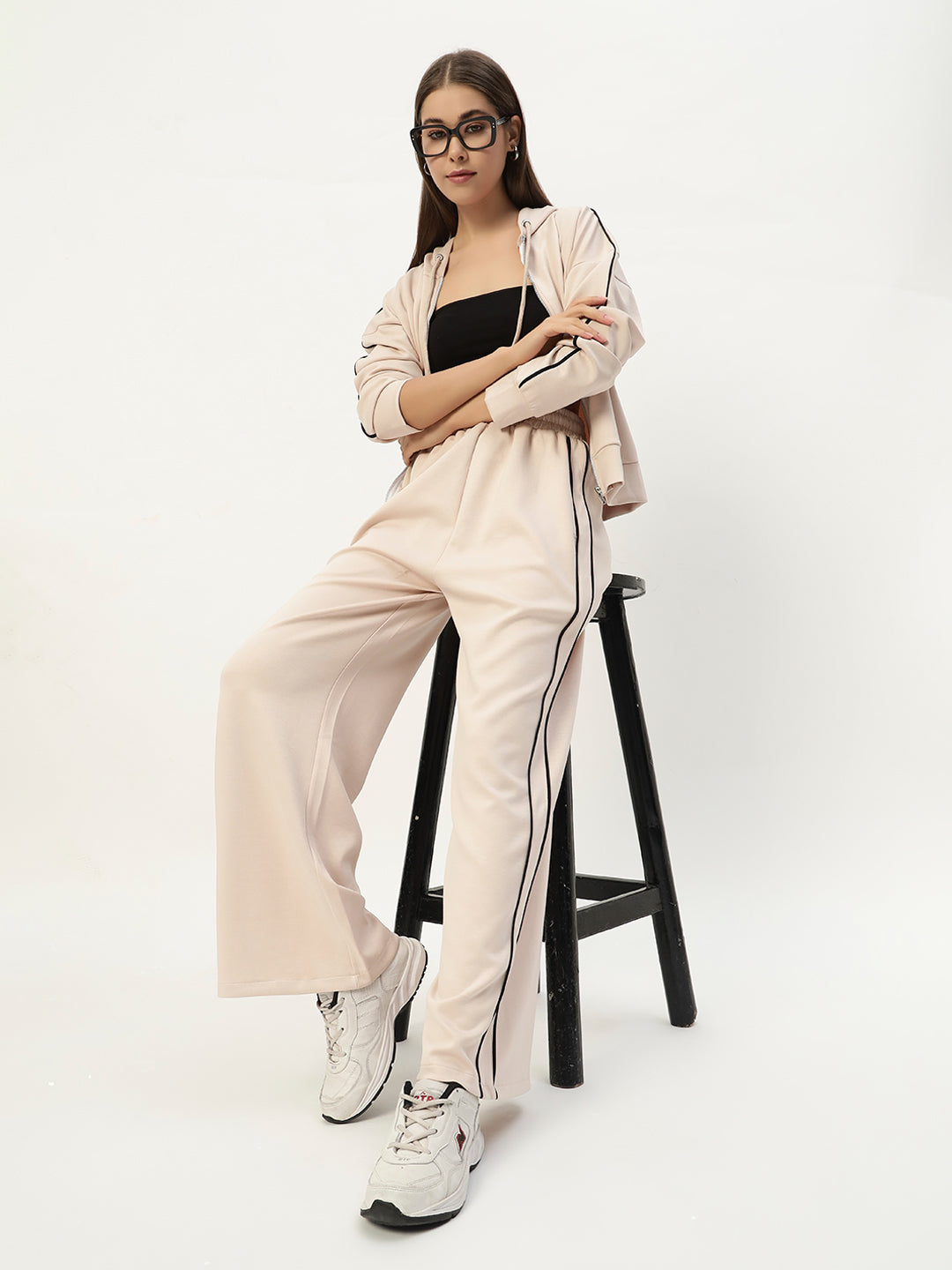 COMFY STREET CO ORD SET BEIGE