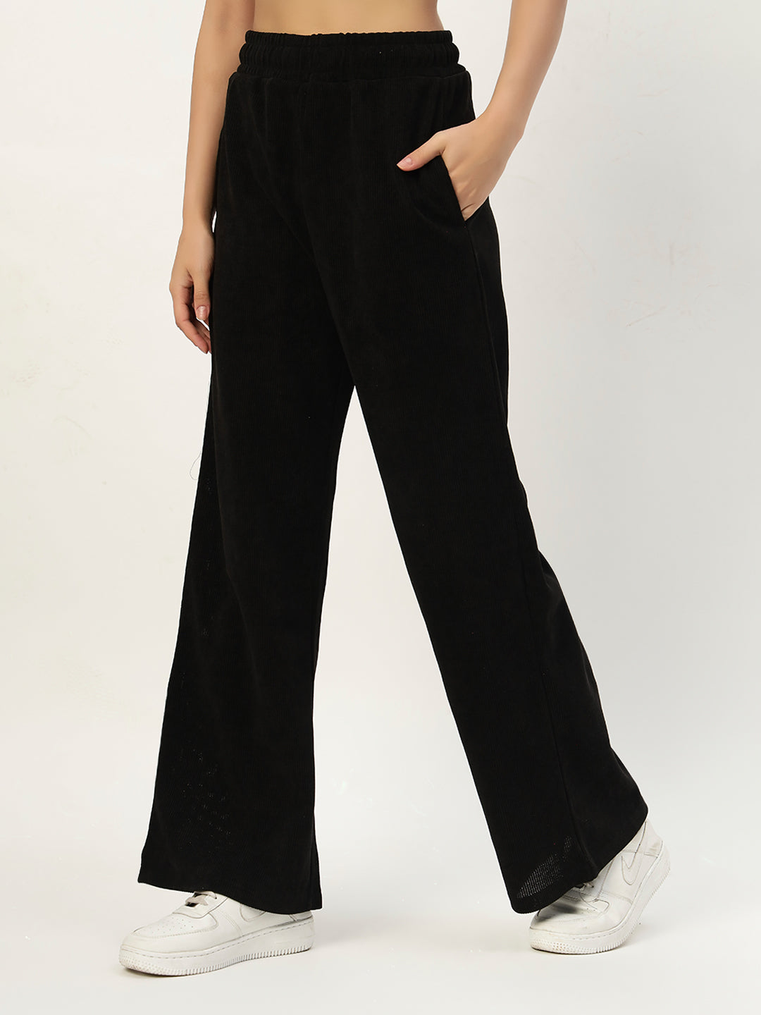 EVERYDAY WOOLEN CO ORD SET BLACK