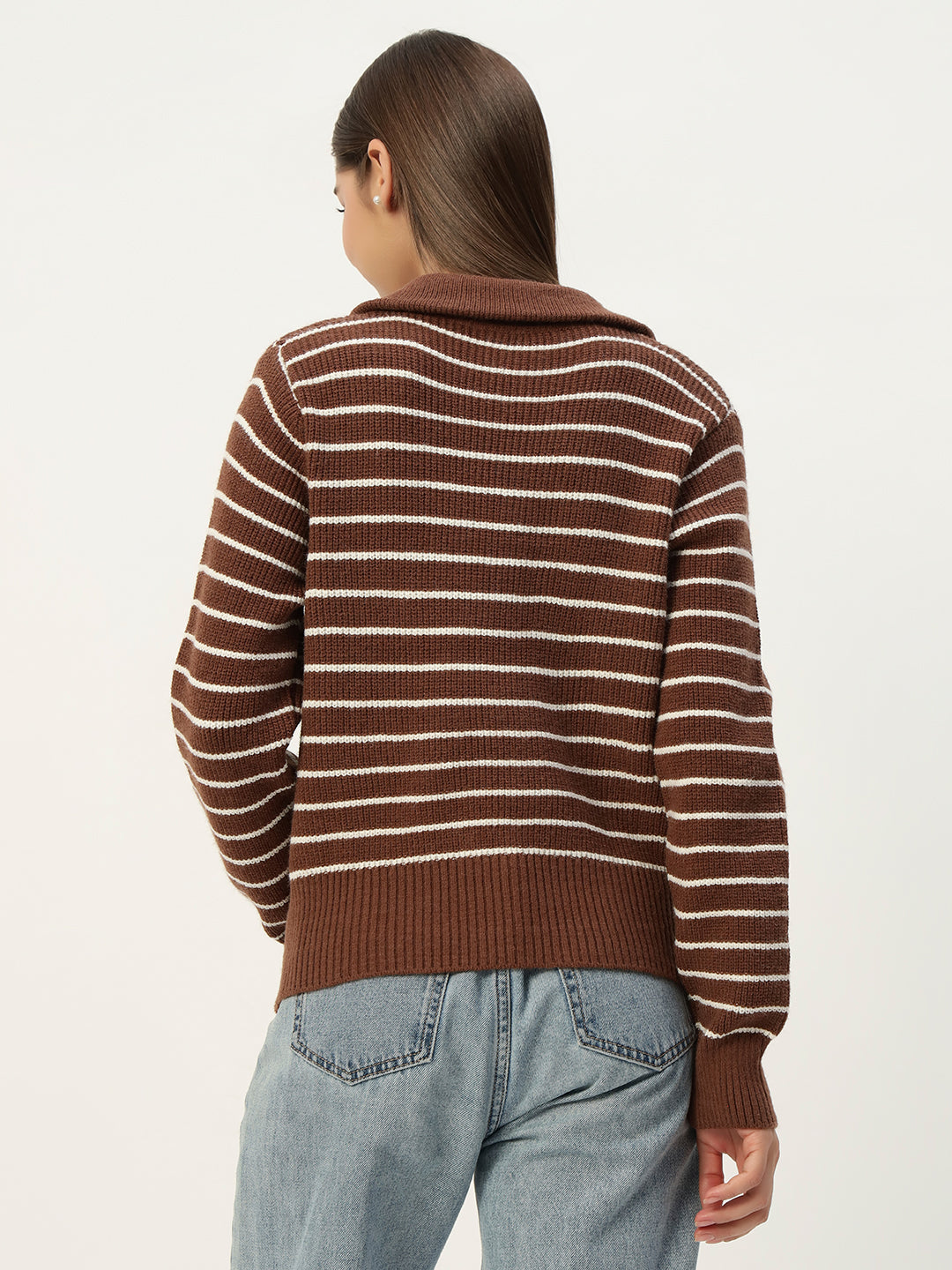BROWN STRIPED JUMPER