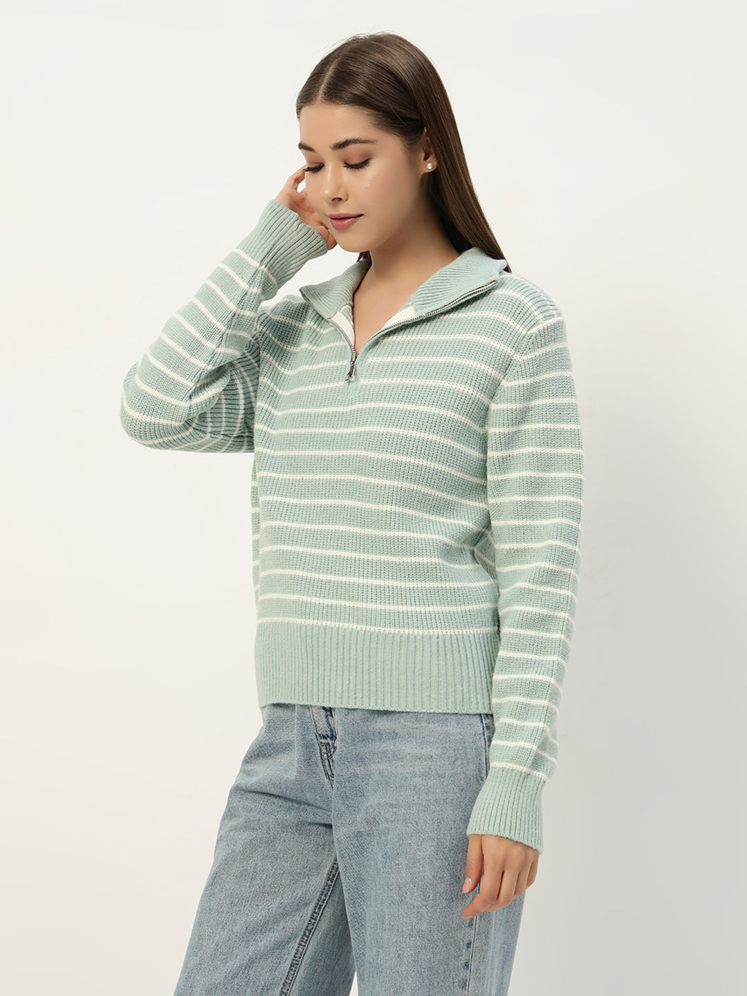MINT STRIPED JUMPER