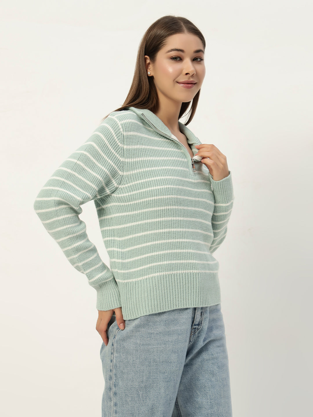MINT STRIPED JUMPER