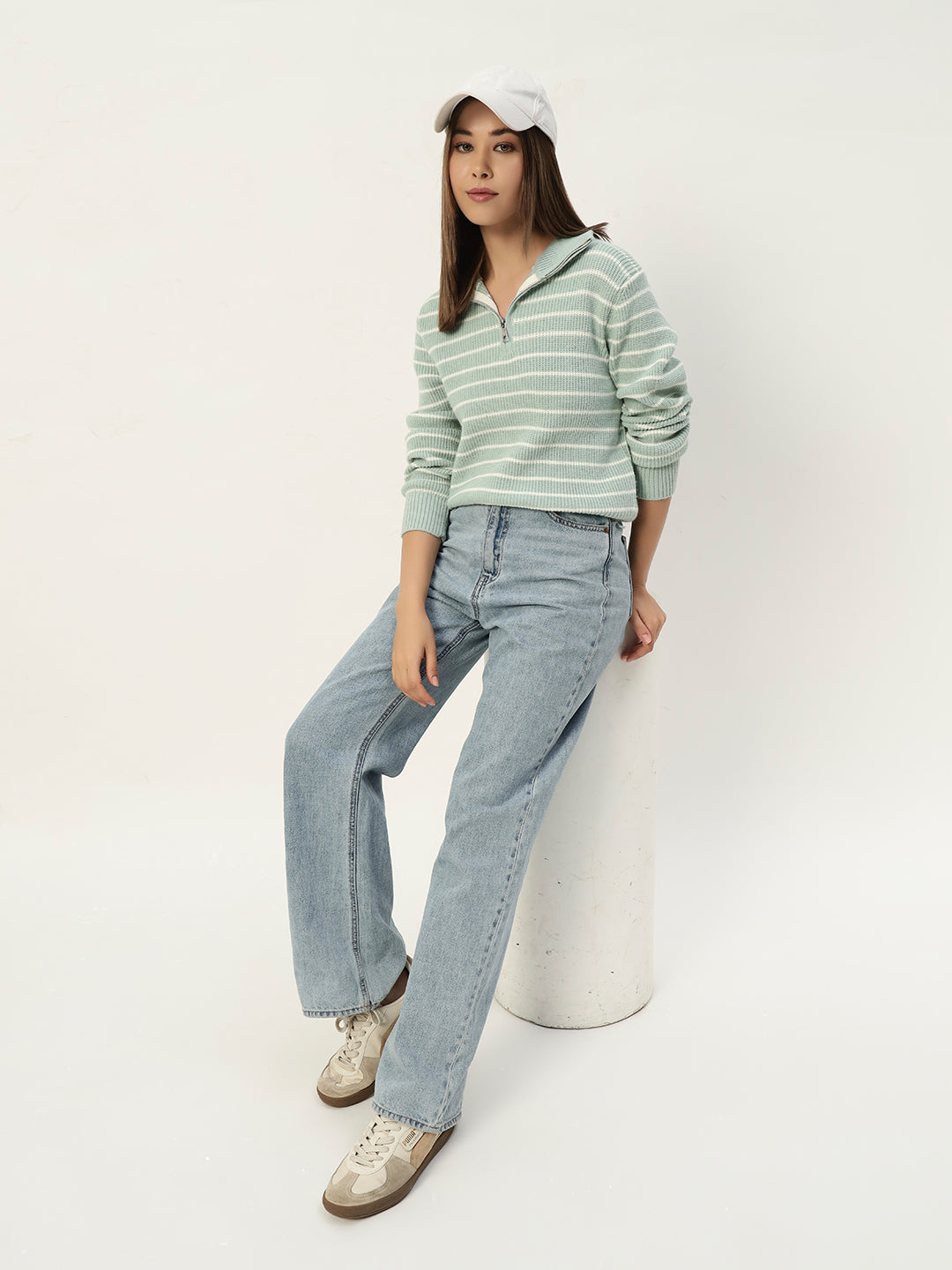 MINT STRIPED JUMPER
