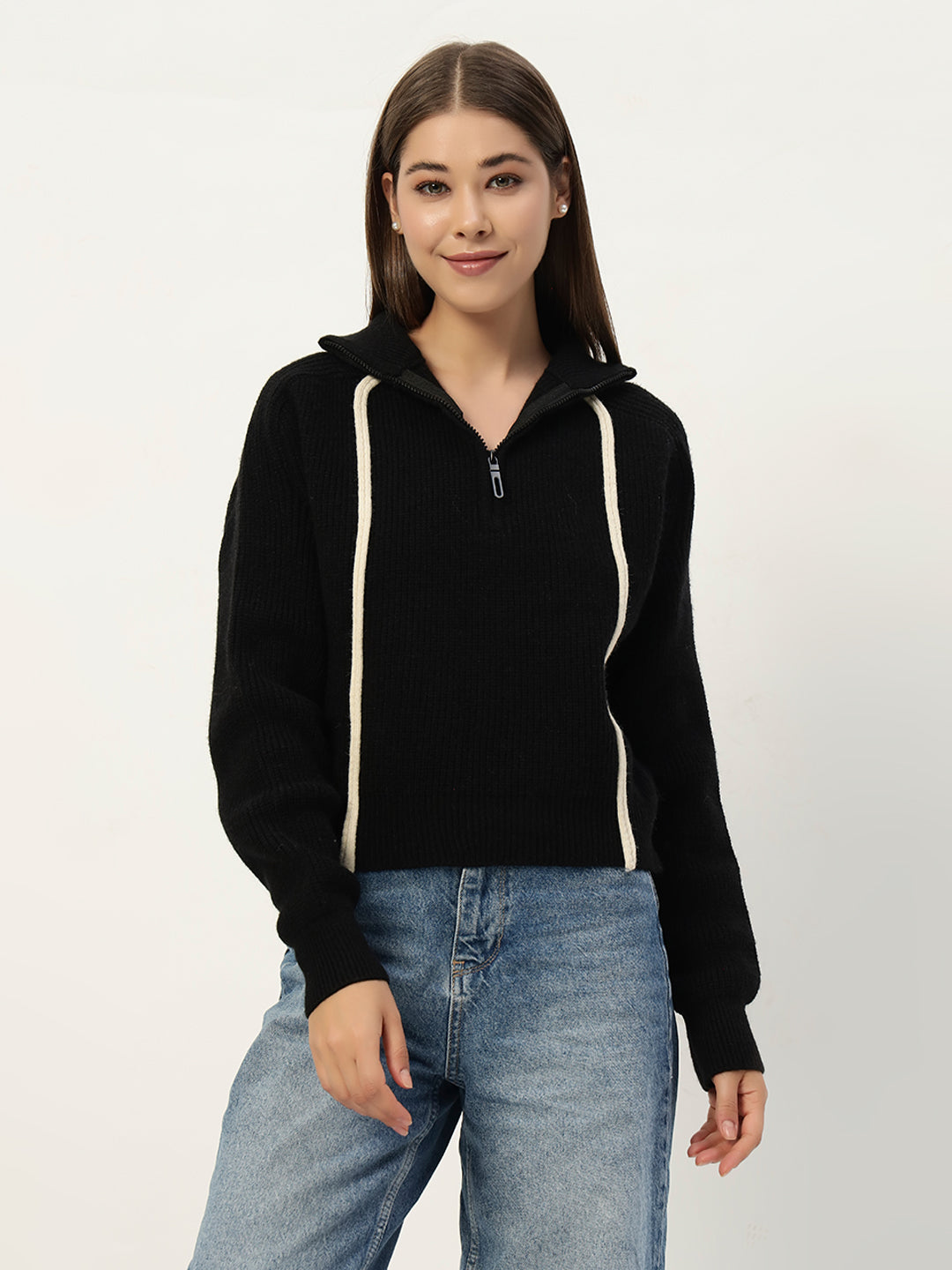 PREMIUM KNIT BLACK JUMPER