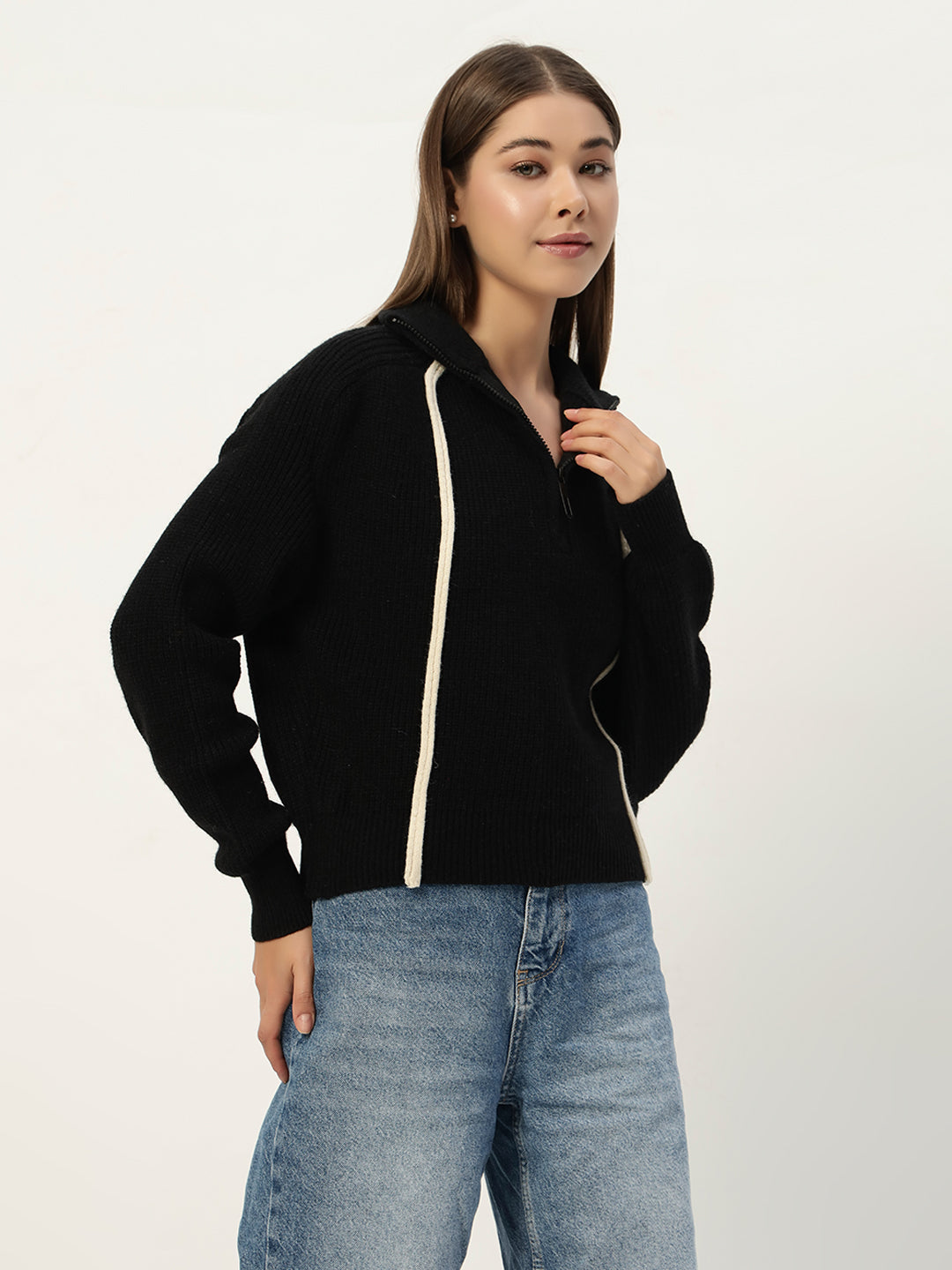 PREMIUM KNIT BLACK JUMPER