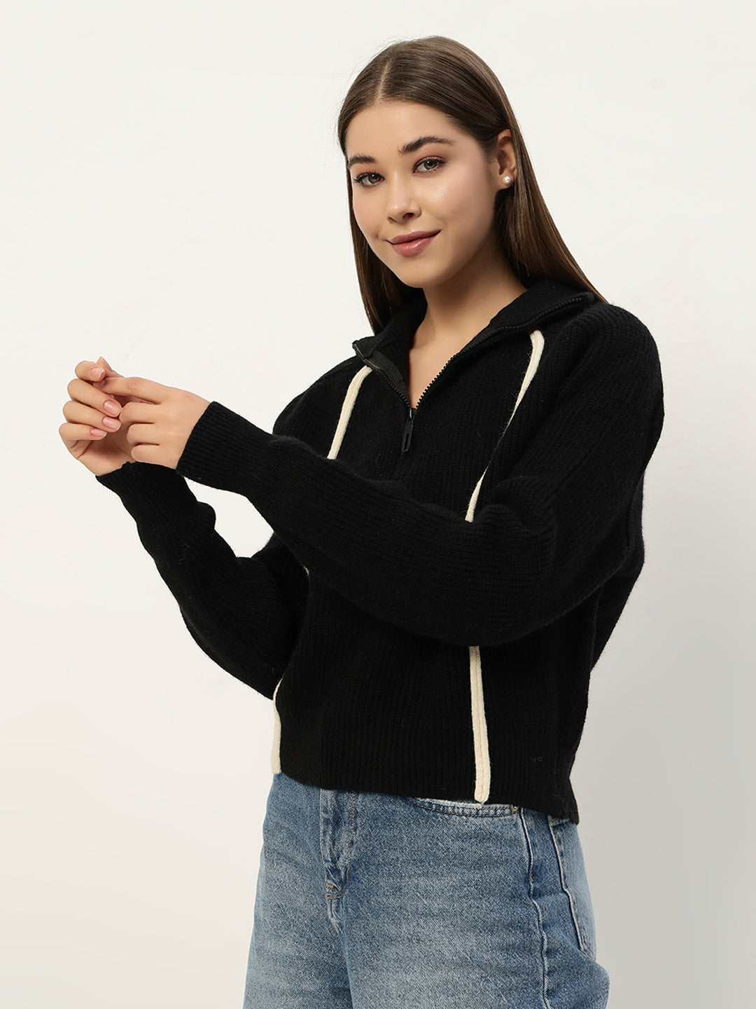 PREMIUM KNIT BLACK JUMPER