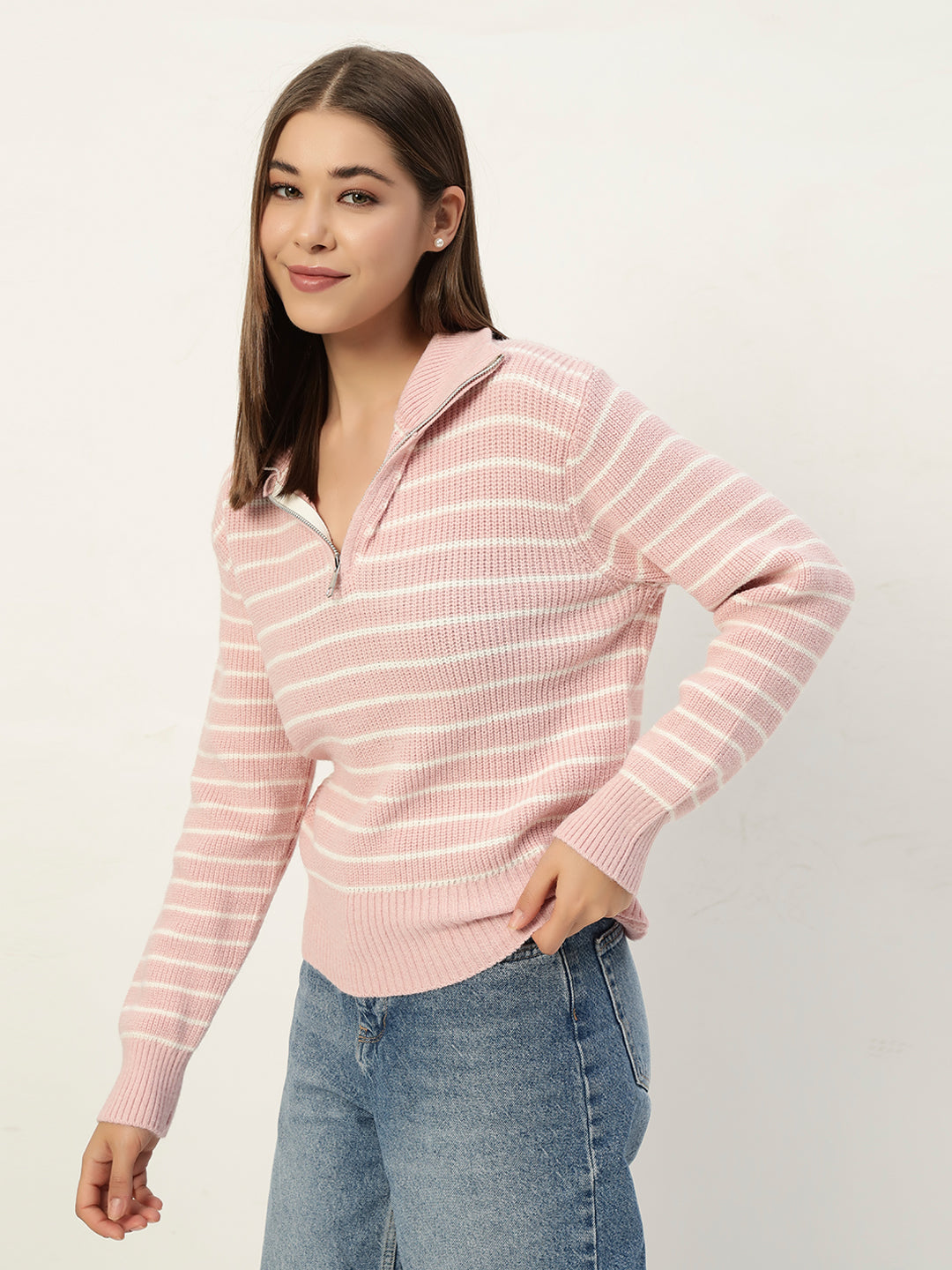 PINK STRIPED JUMPER