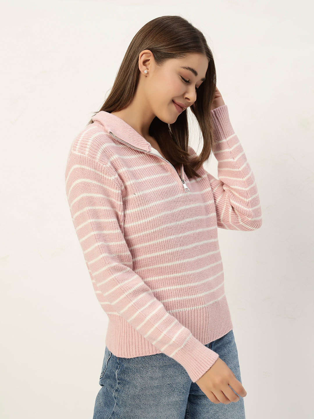 PINK STRIPED JUMPER