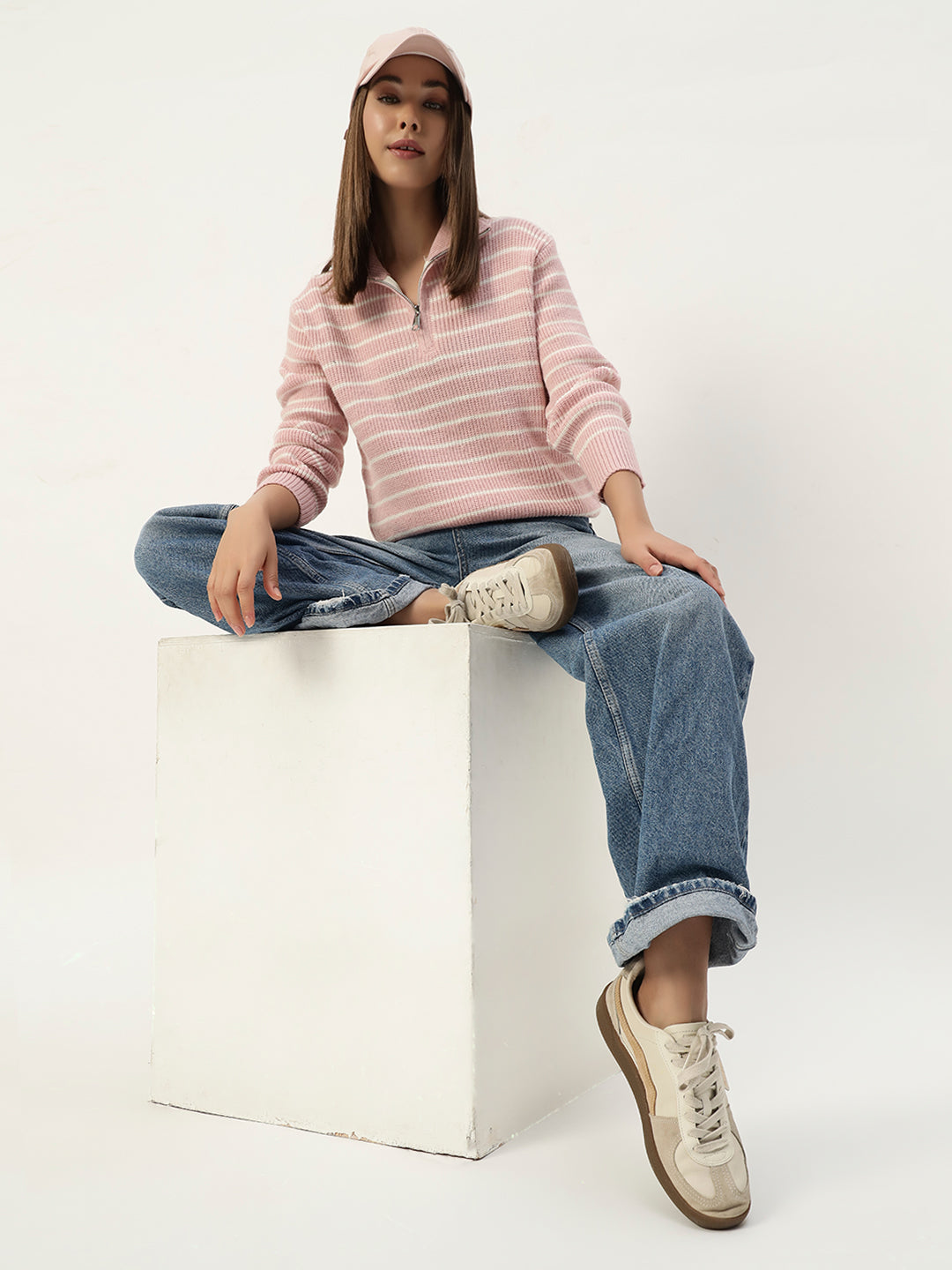 PINK STRIPED JUMPER