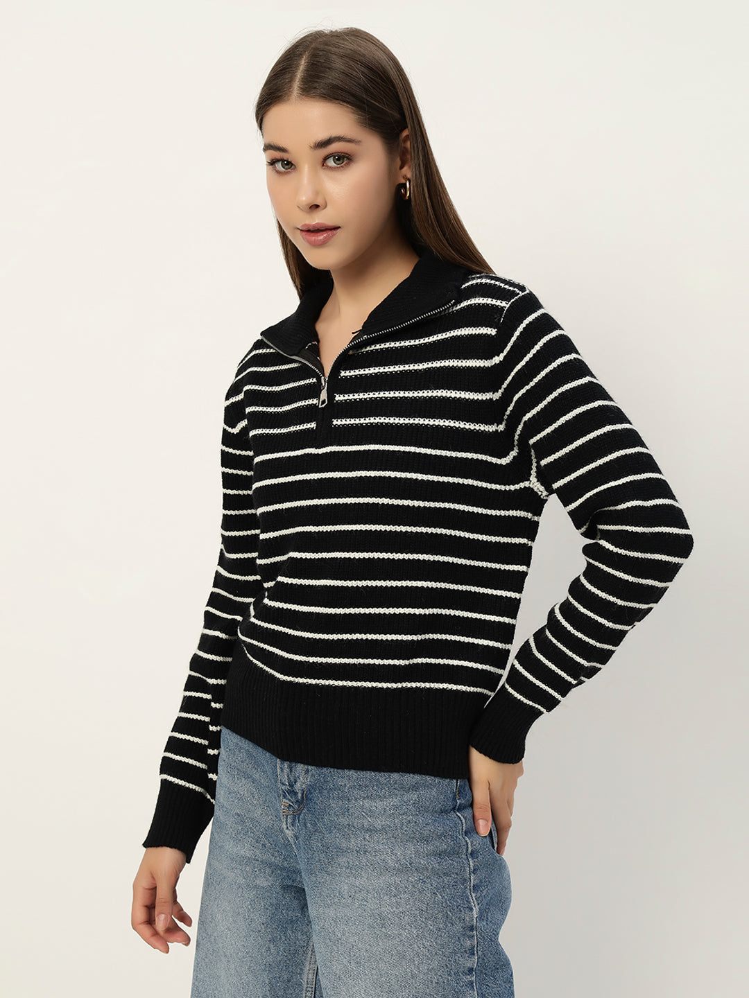BLACK STRIPED JUMPER