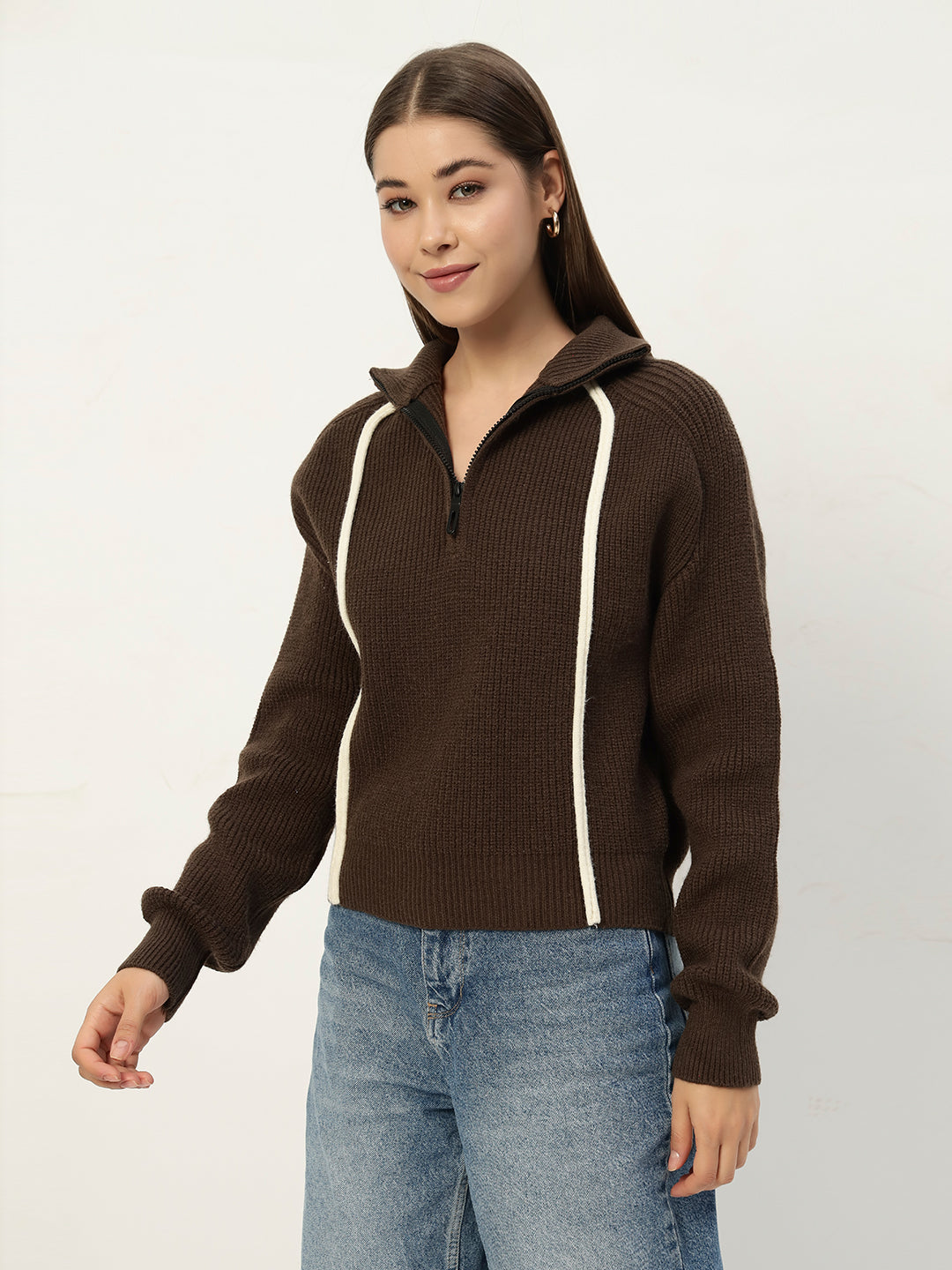 PREMIUM KNIT DARK COFFEE JUMPER