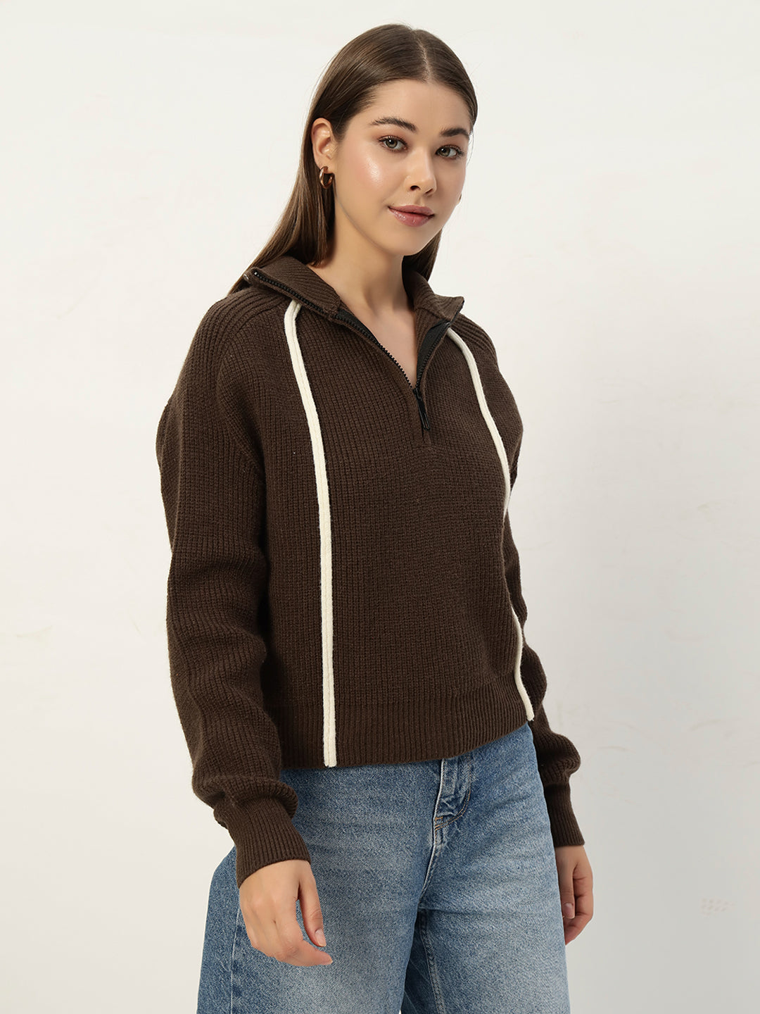 PREMIUM KNIT DARK COFFEE JUMPER