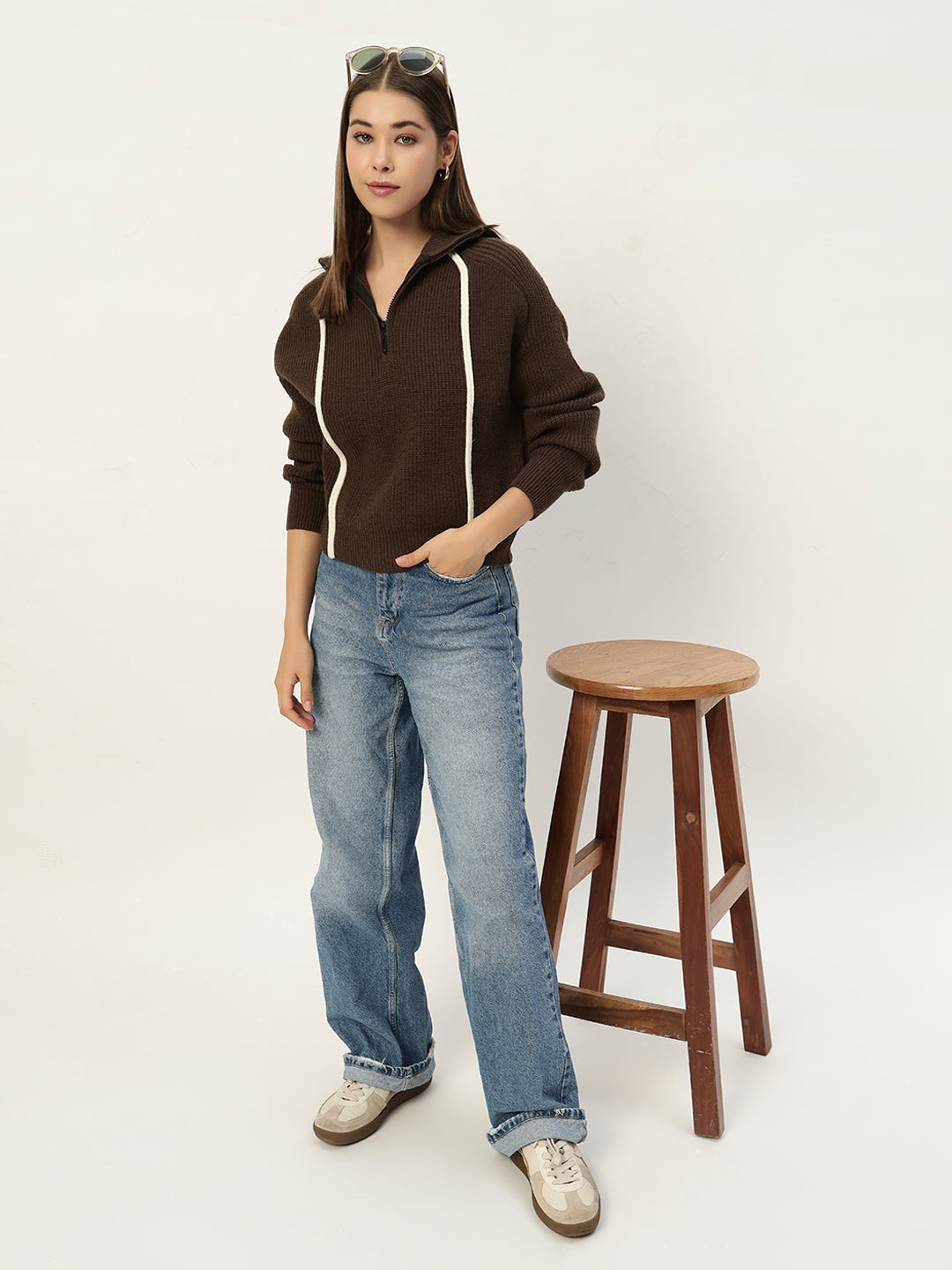 PREMIUM KNIT DARK COFFEE JUMPER