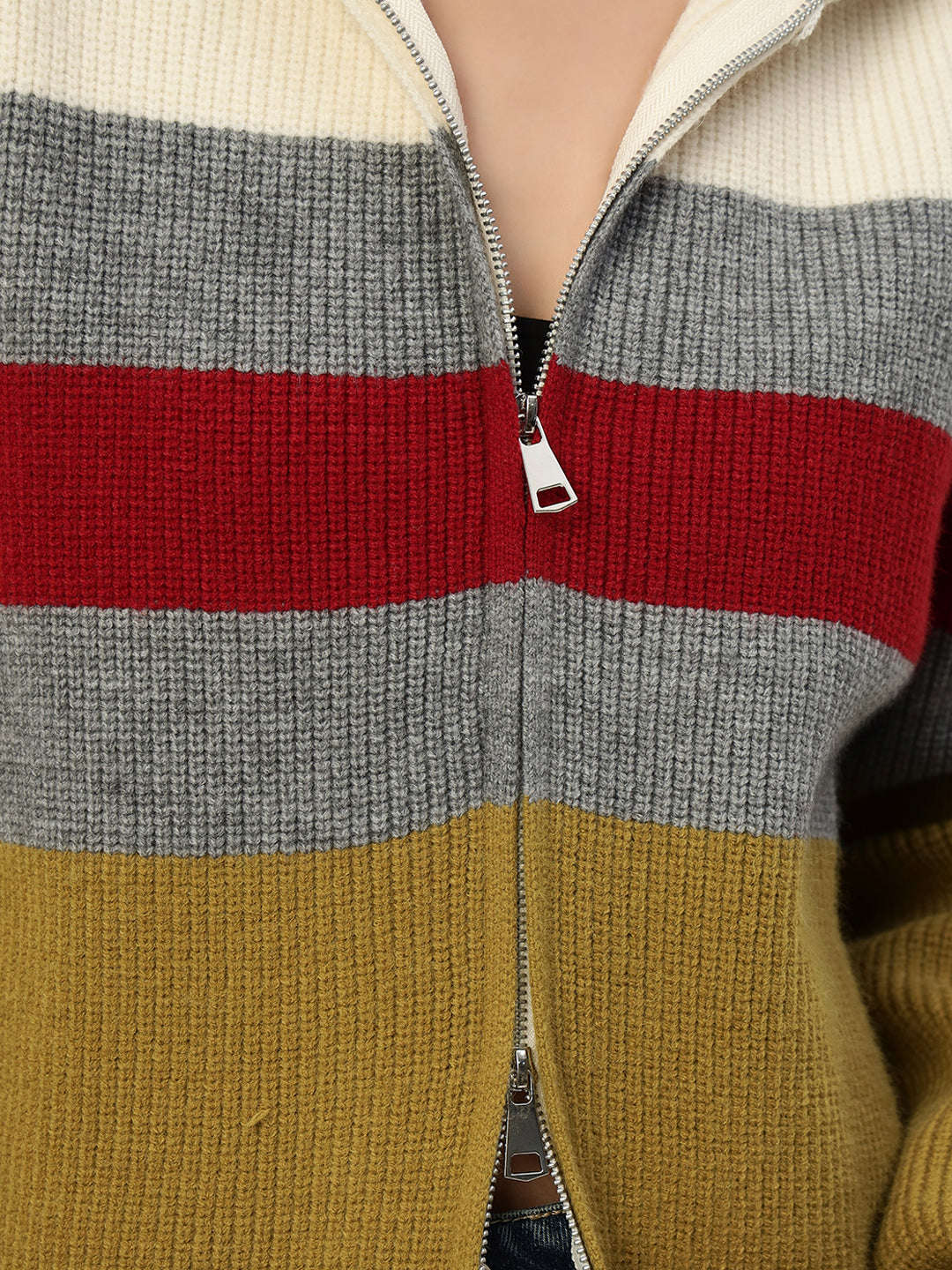 MULTICOLOR ZIPPER GREEN