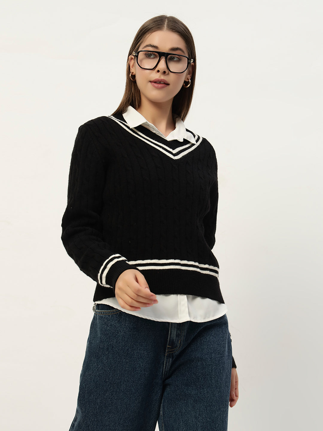 OLDSKOOL JERSEY JUMPER BLACK