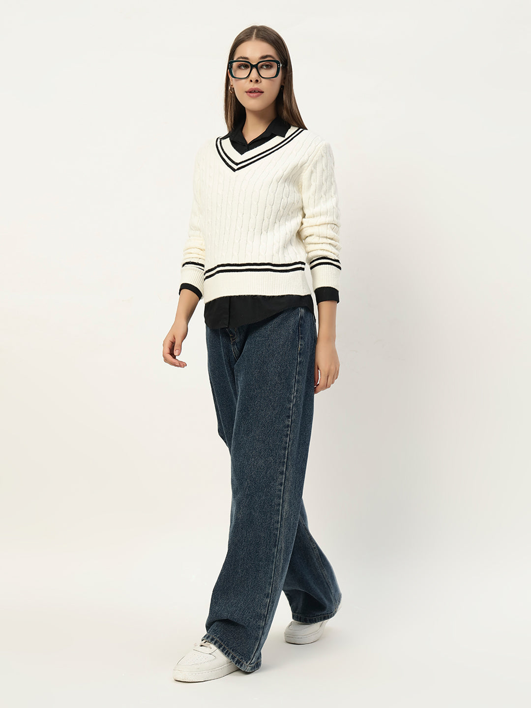 OLDSKOOL JERSEY JUMPER WHITE