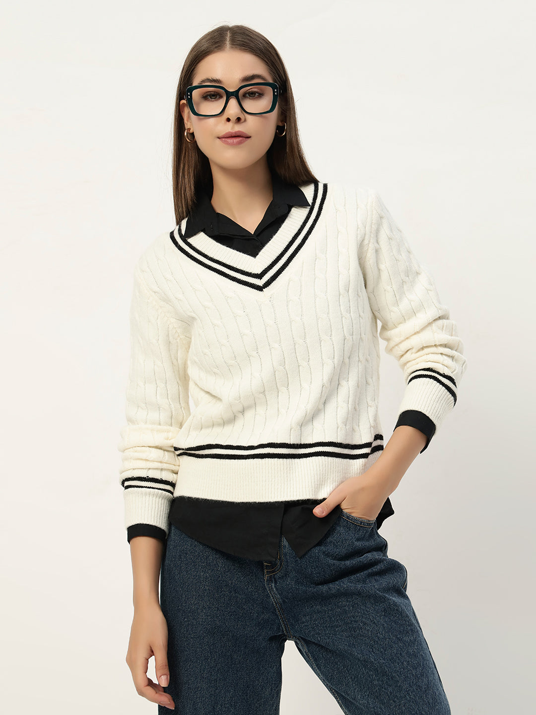 OLDSKOOL JERSEY JUMPER WHITE