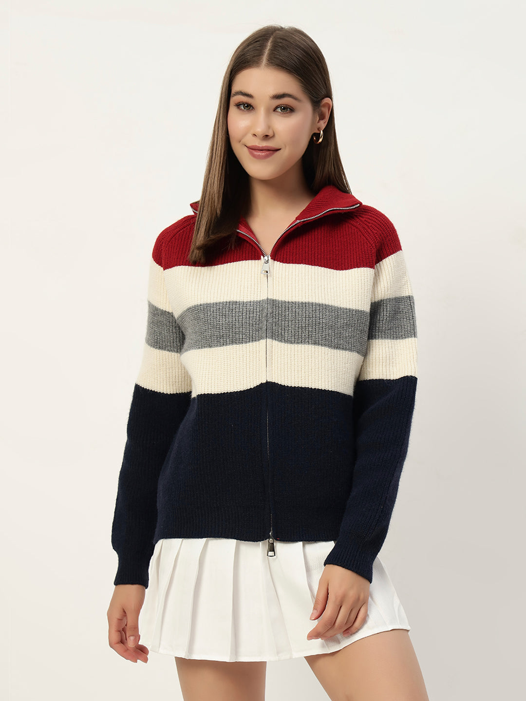 MULTICOLOR ZIPPER RED