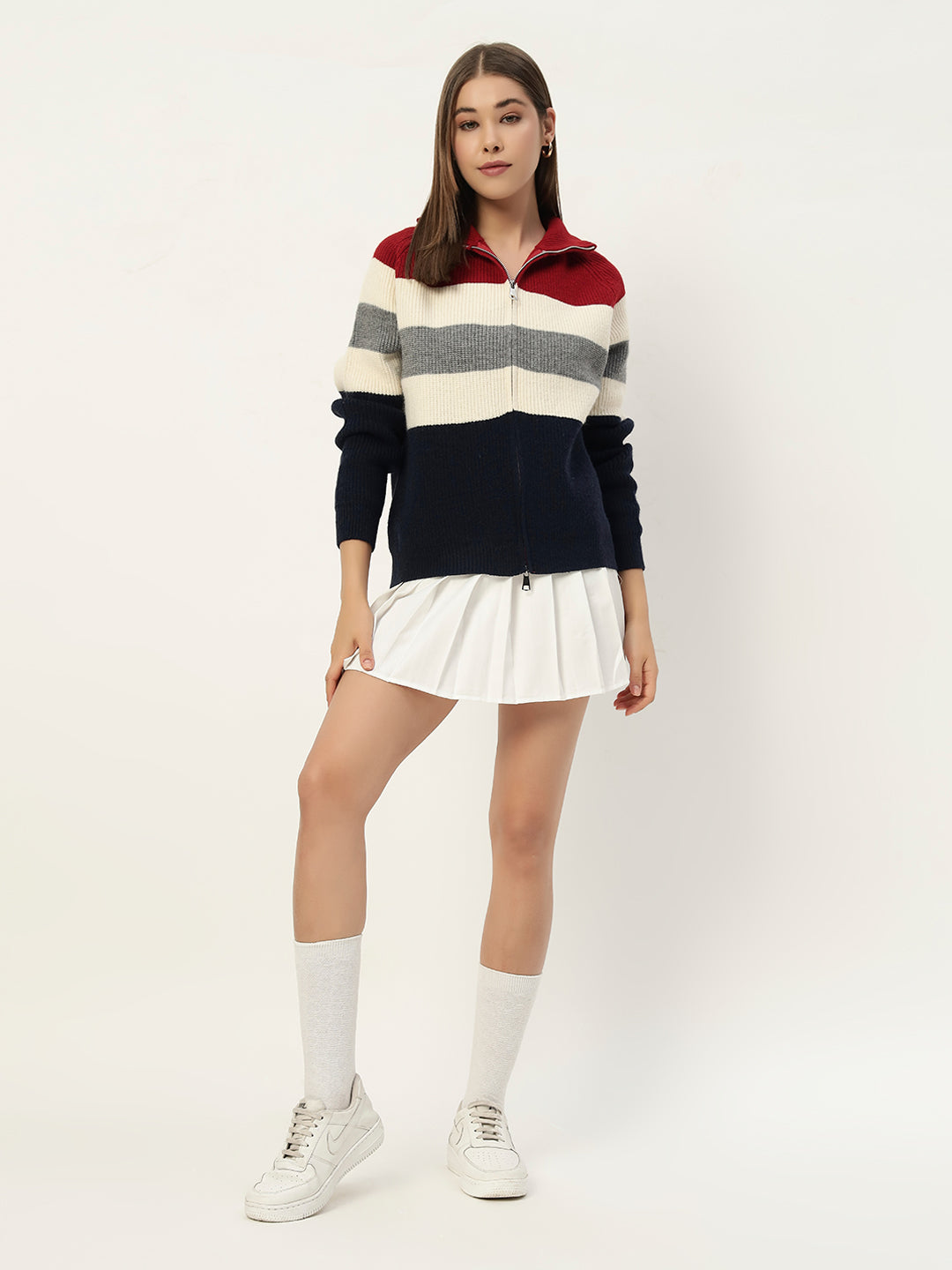 MULTICOLOR ZIPPER RED