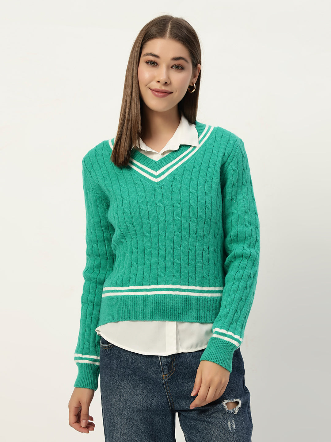 OLDSKOOL JERSEY JUMPER GREEN