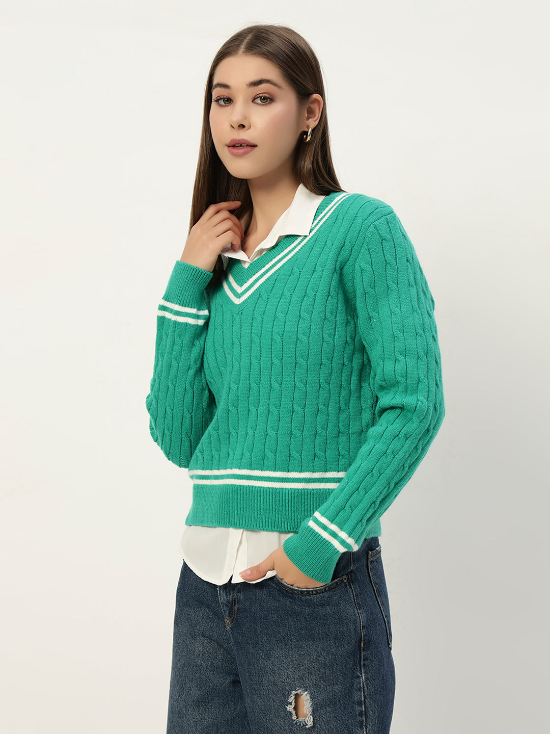 OLDSKOOL JERSEY JUMPER GREEN