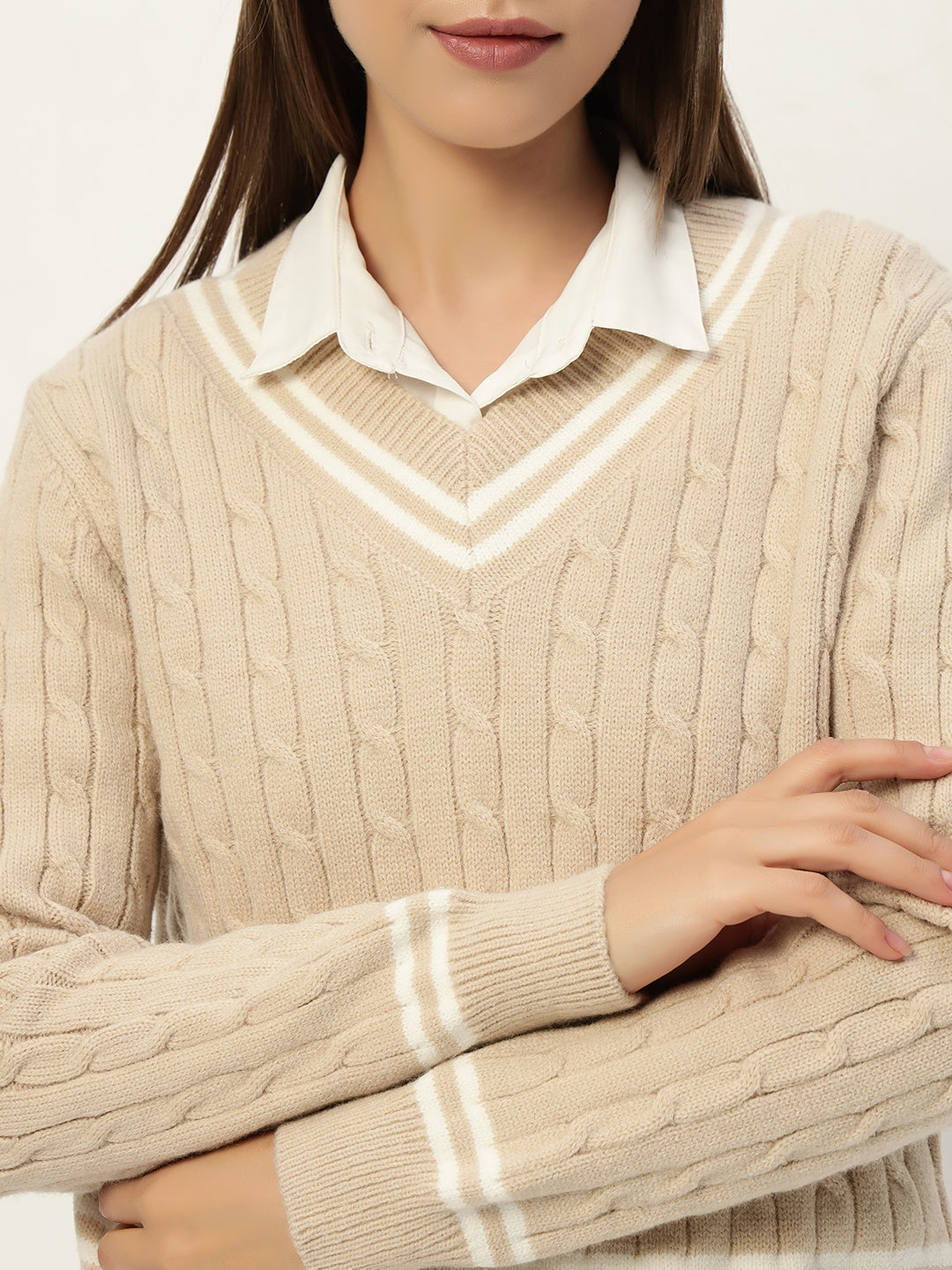 OLDSKOOL JERSEY JUMPER BEIGE