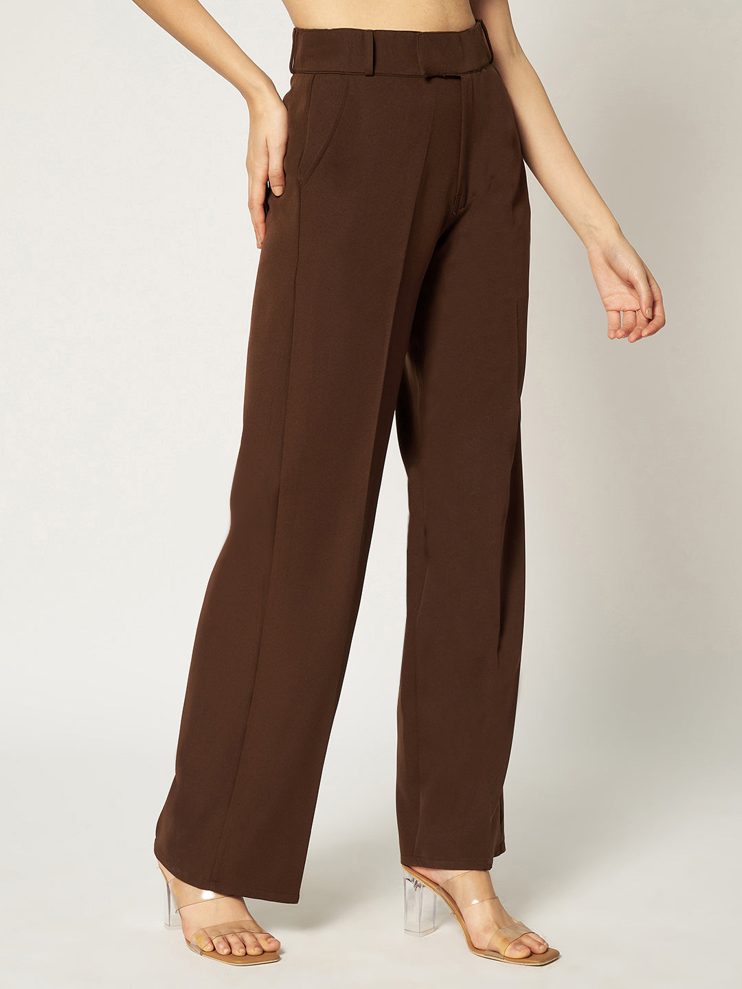 THE VINTAGE KOREAN PANTS-BROWN