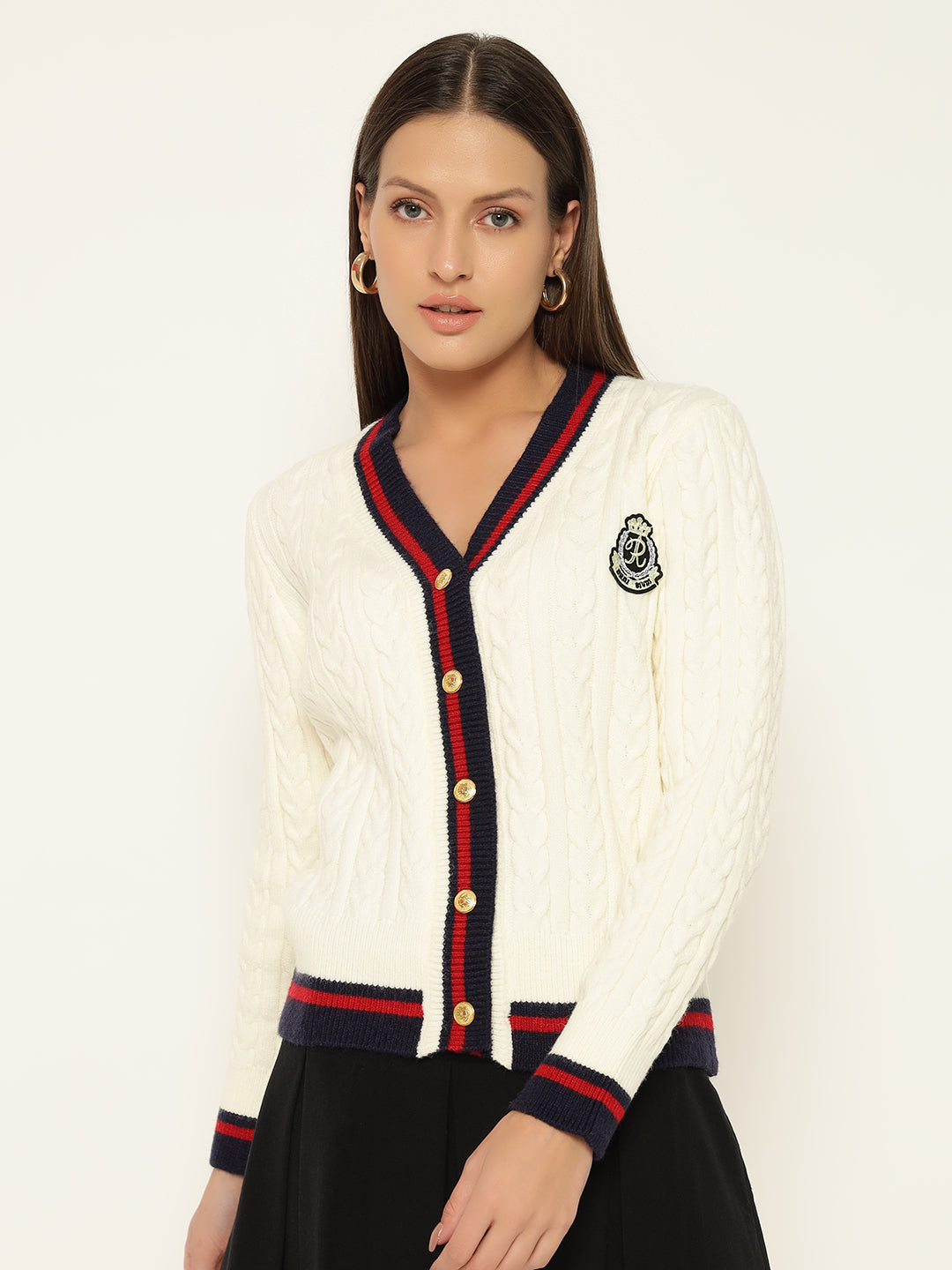 VINTAGE JERSEY STYLE JUMPER-WHITE