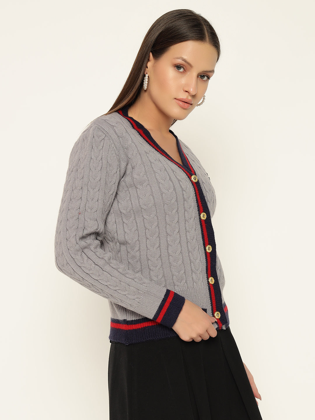 VINTAGE JERSEY STYLE JUMPER-GREY