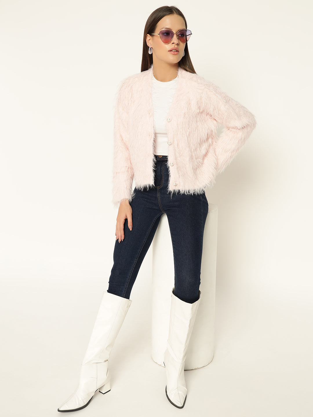 SOFT FUR SWEATER-PINK