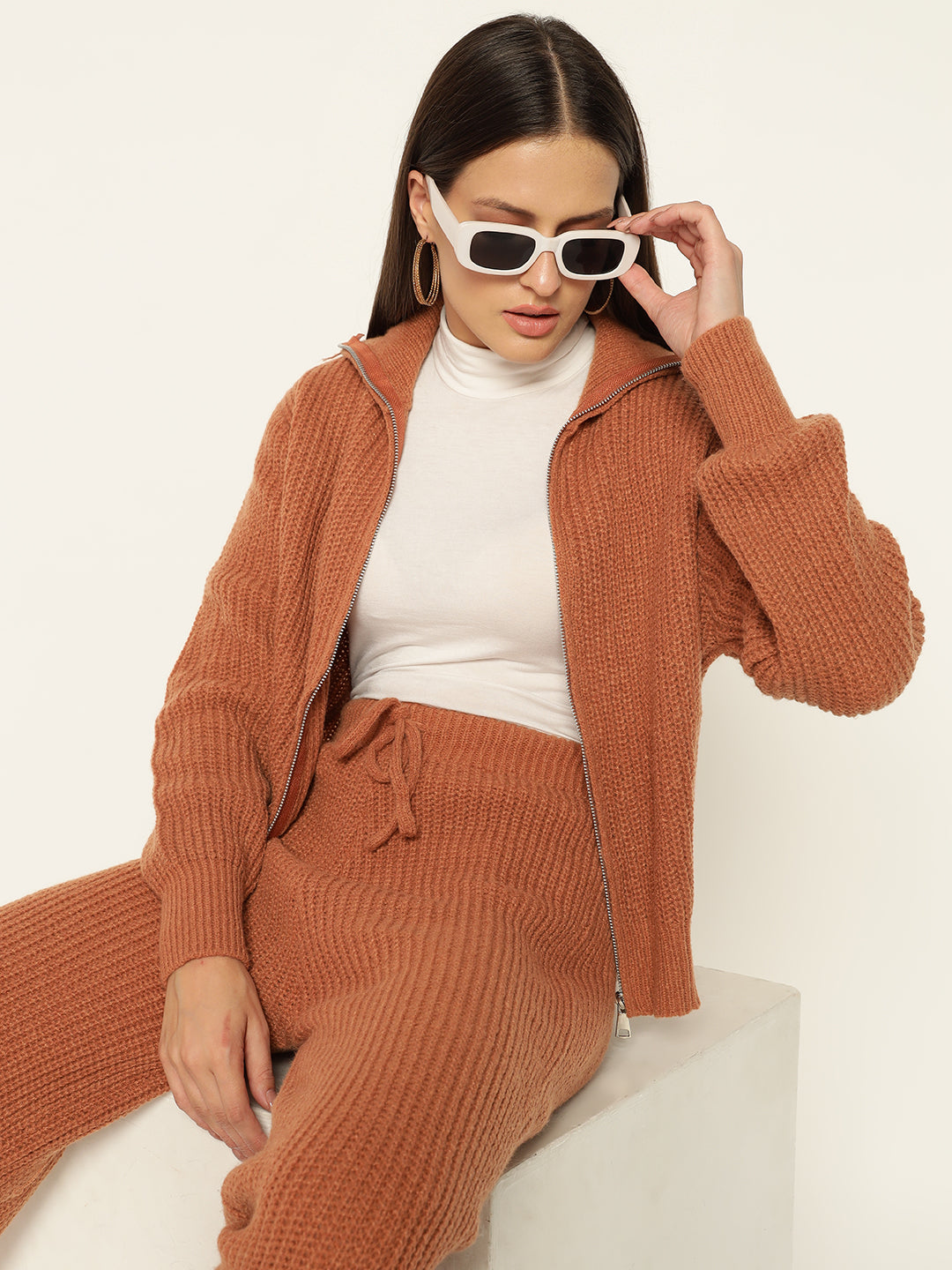 PREMIUM KNITTED CO ORDS- RUST