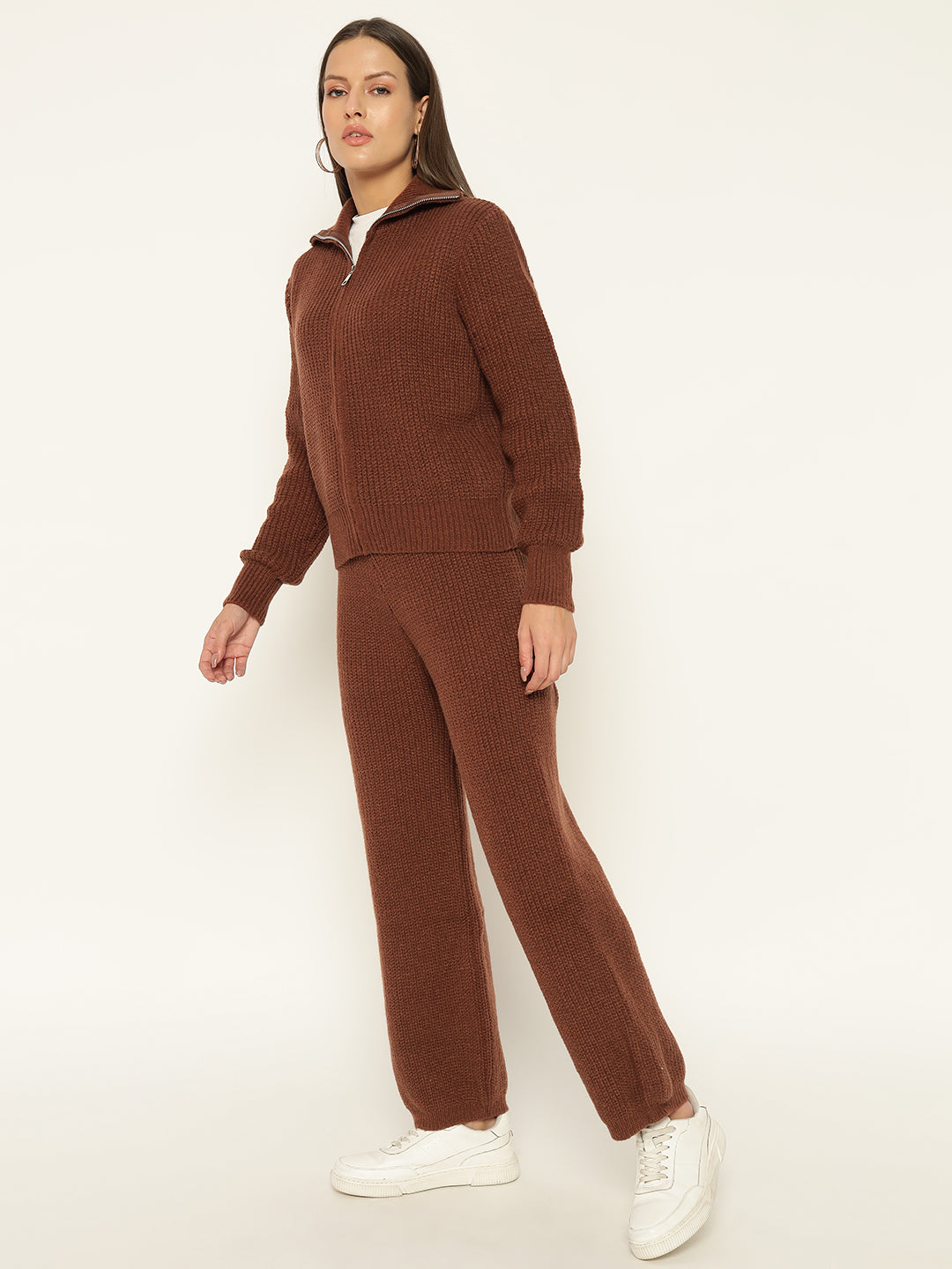 PREMIUM KNITTED CO ORDS- BROWN