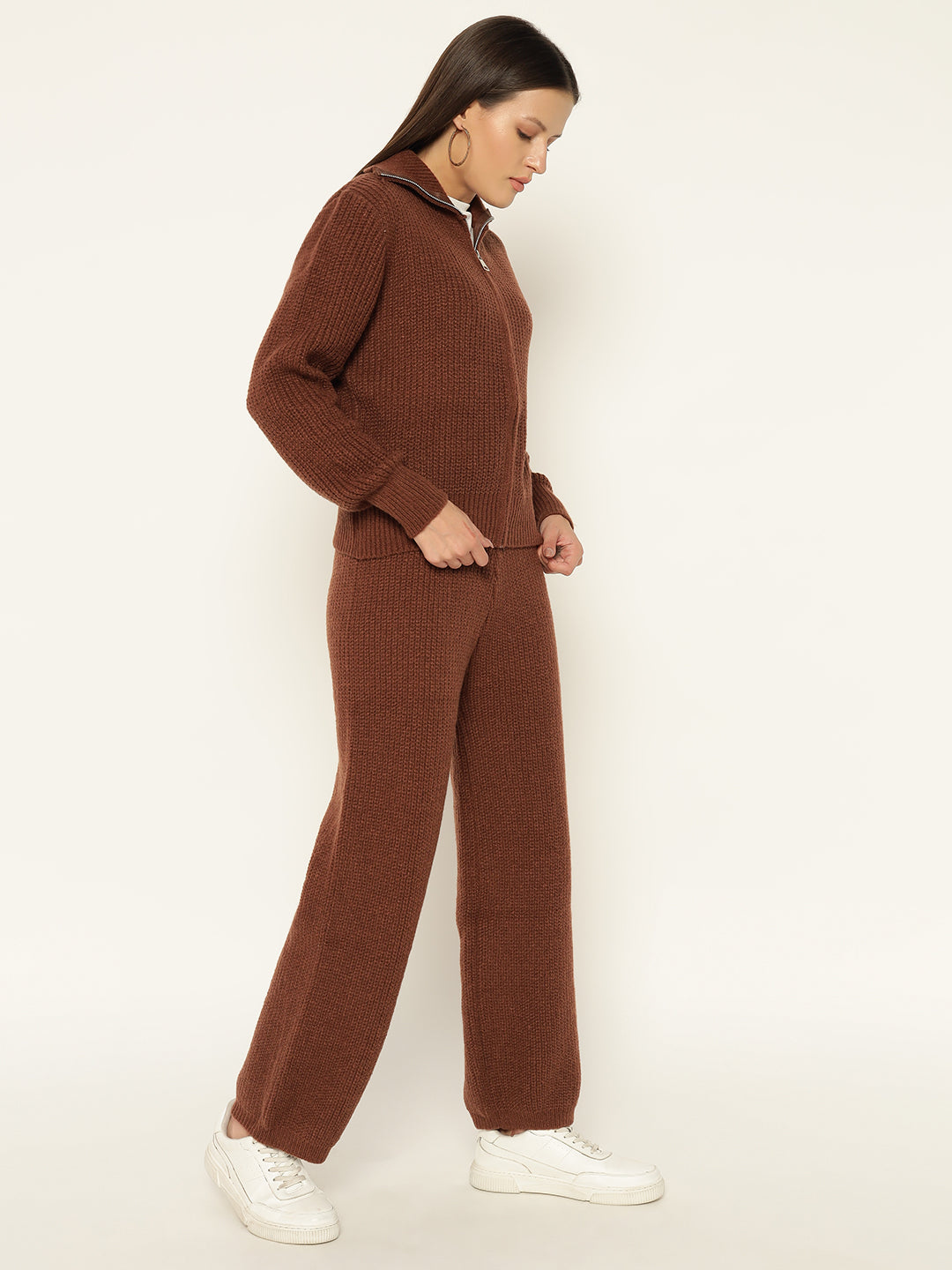 PREMIUM KNITTED CO ORDS- BROWN