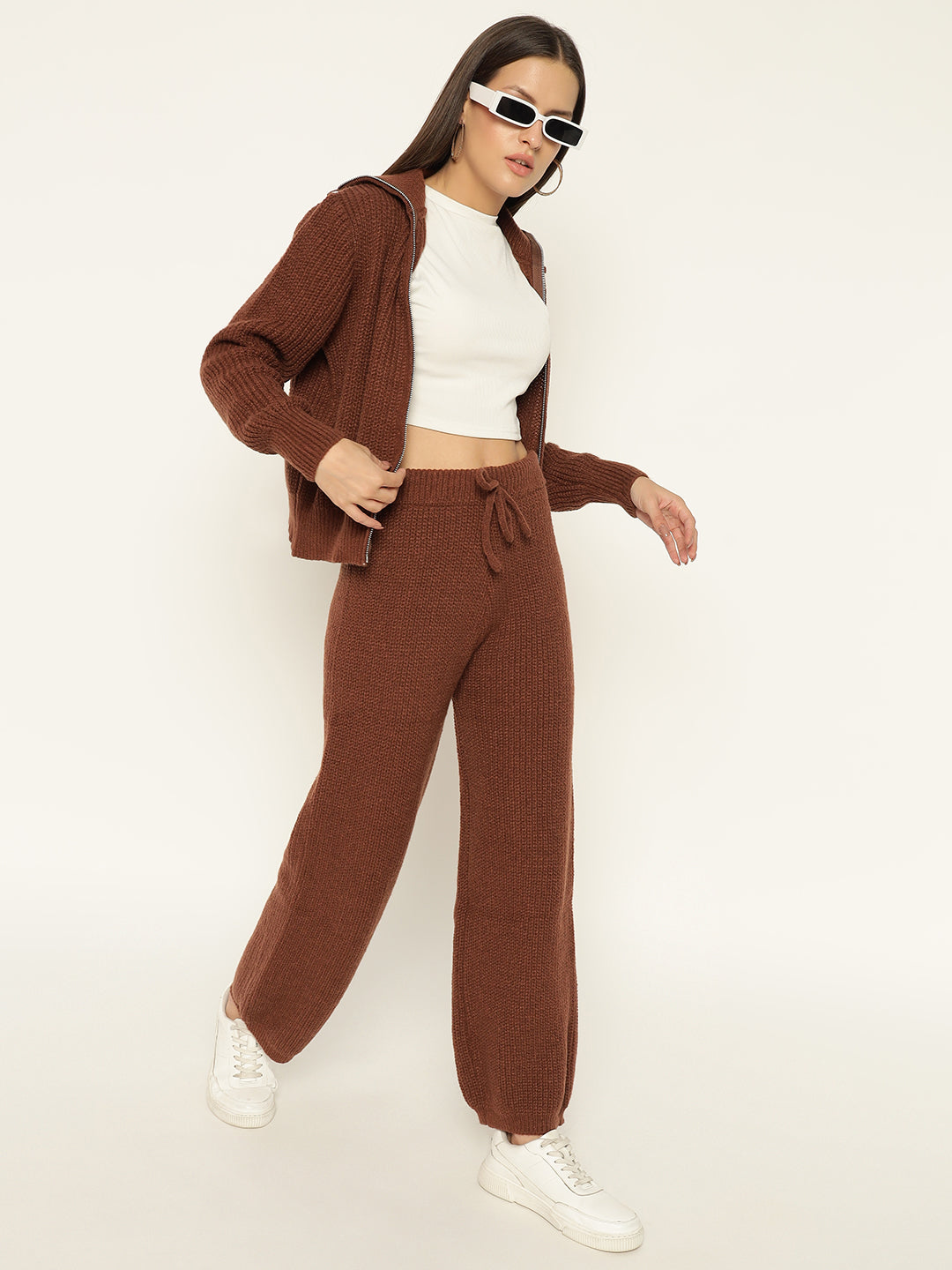 PREMIUM KNITTED CO ORDS- BROWN