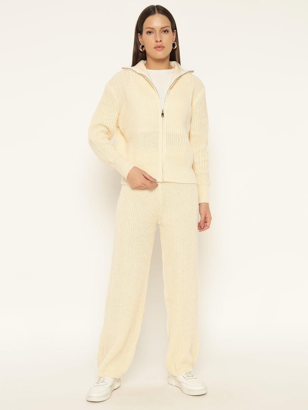 PREMIUM KNITTED CO ORDS- BEIGE