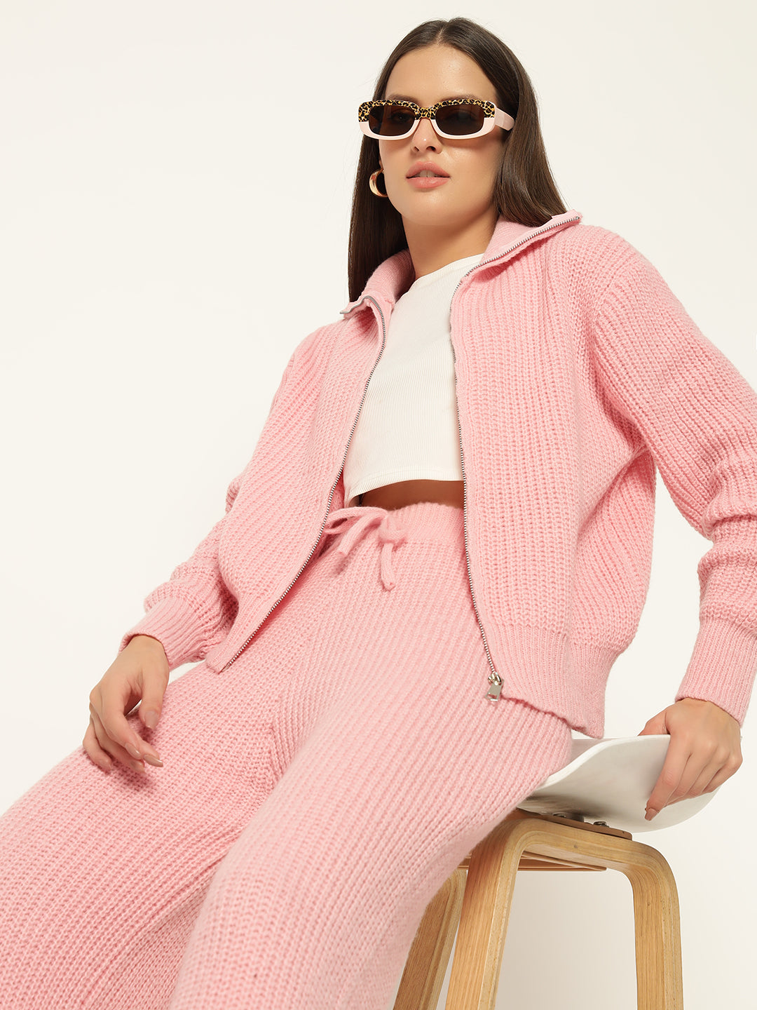 PREMIUM KNITTED CO ORDS- PINK