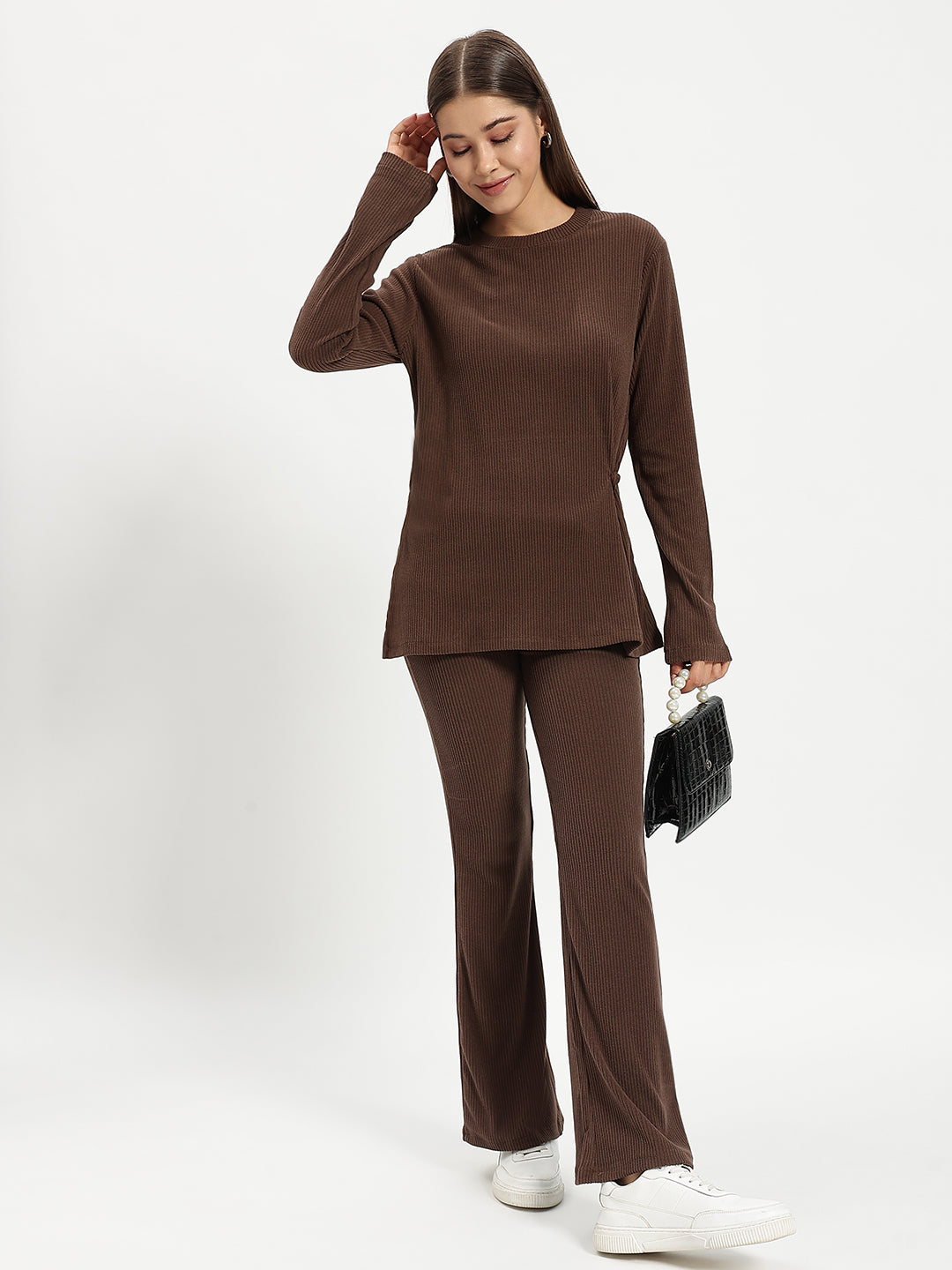BROWN PURE CORDUROY CO ORD WOMEN
