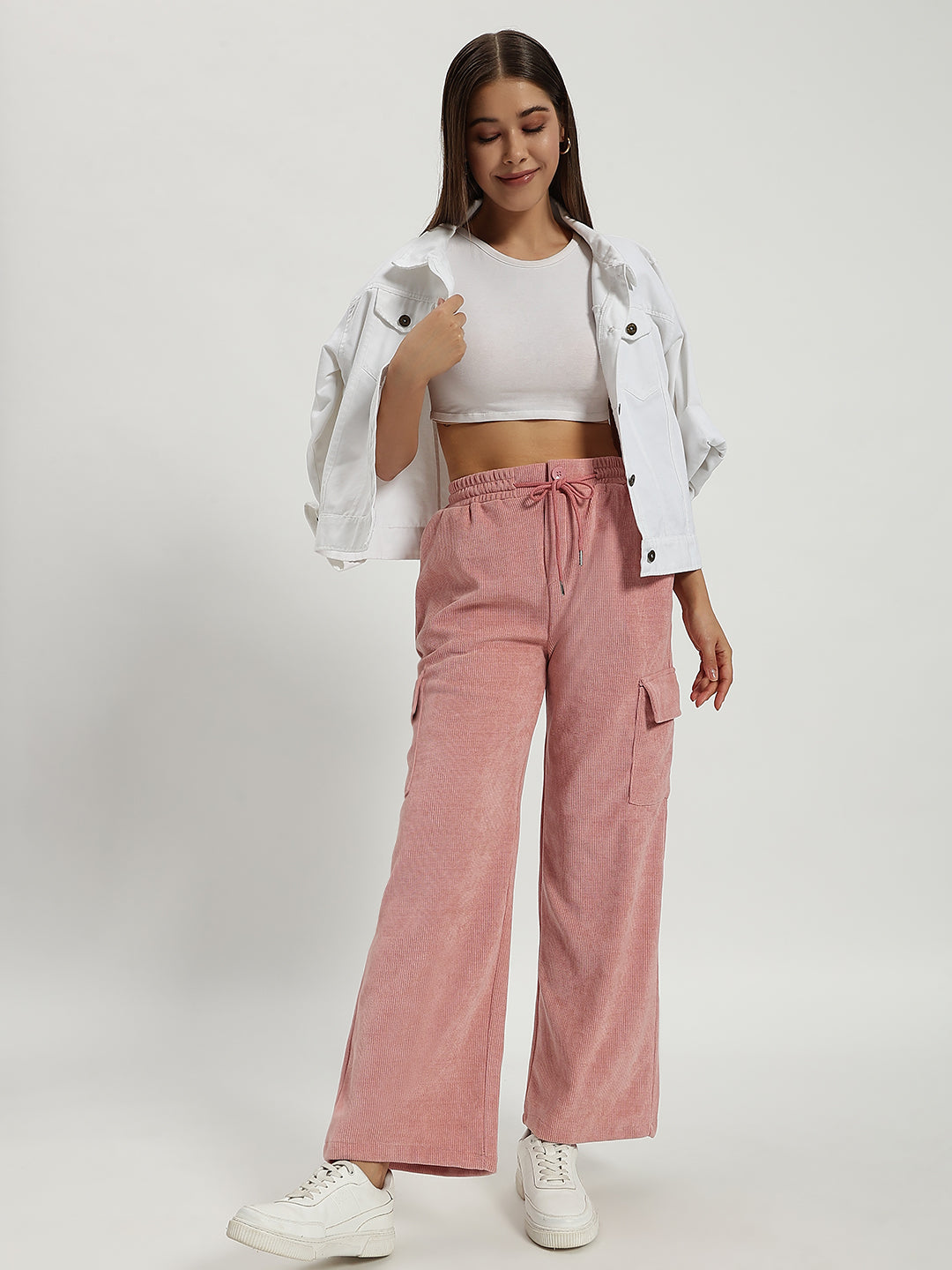 WOMEN WOOLEN CARGO PINK