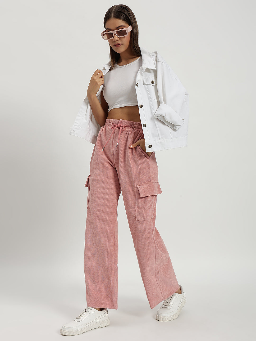 WOMEN WOOLEN CARGO PINK