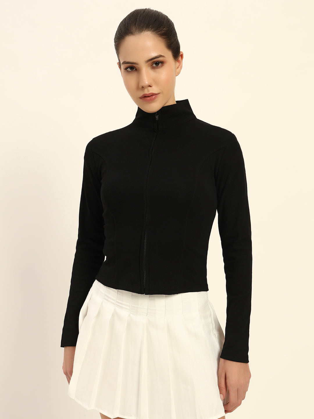BLACK SCULPTOR JACKET COTTON