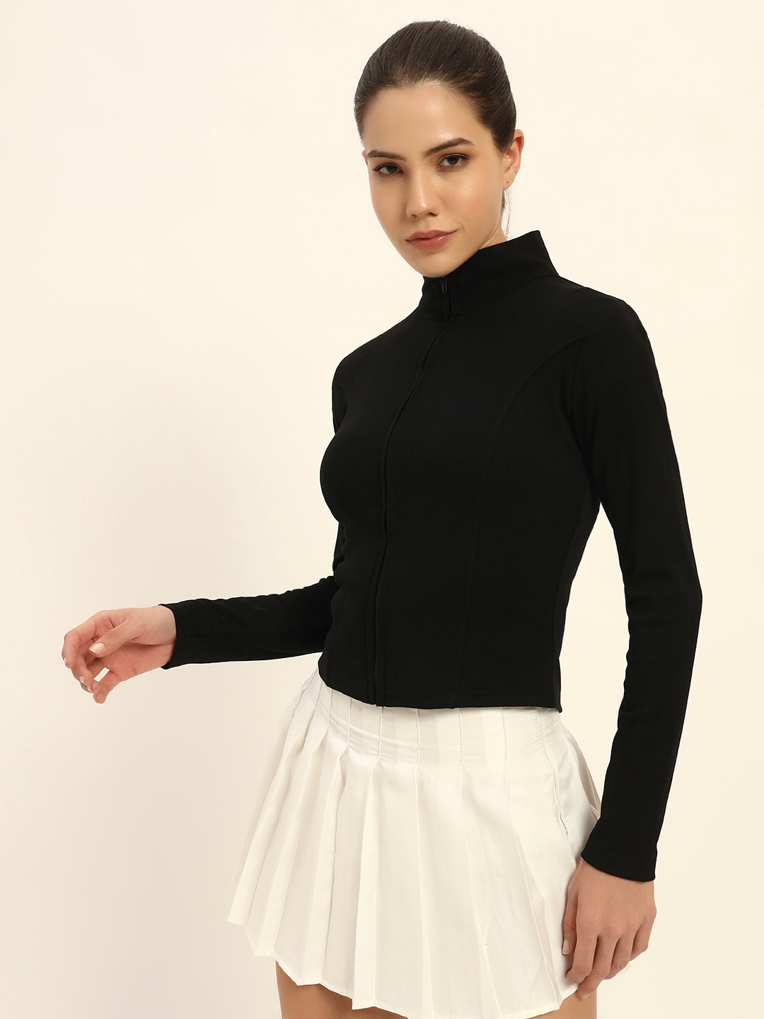 BLACK SCULPTOR JACKET COTTON