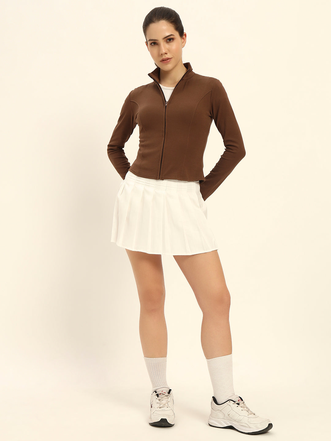 BROWN SCULPTOR JACKET COTTON
