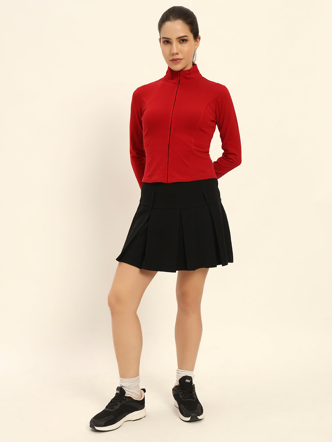 RED SCULPTOR JACKET COTTON