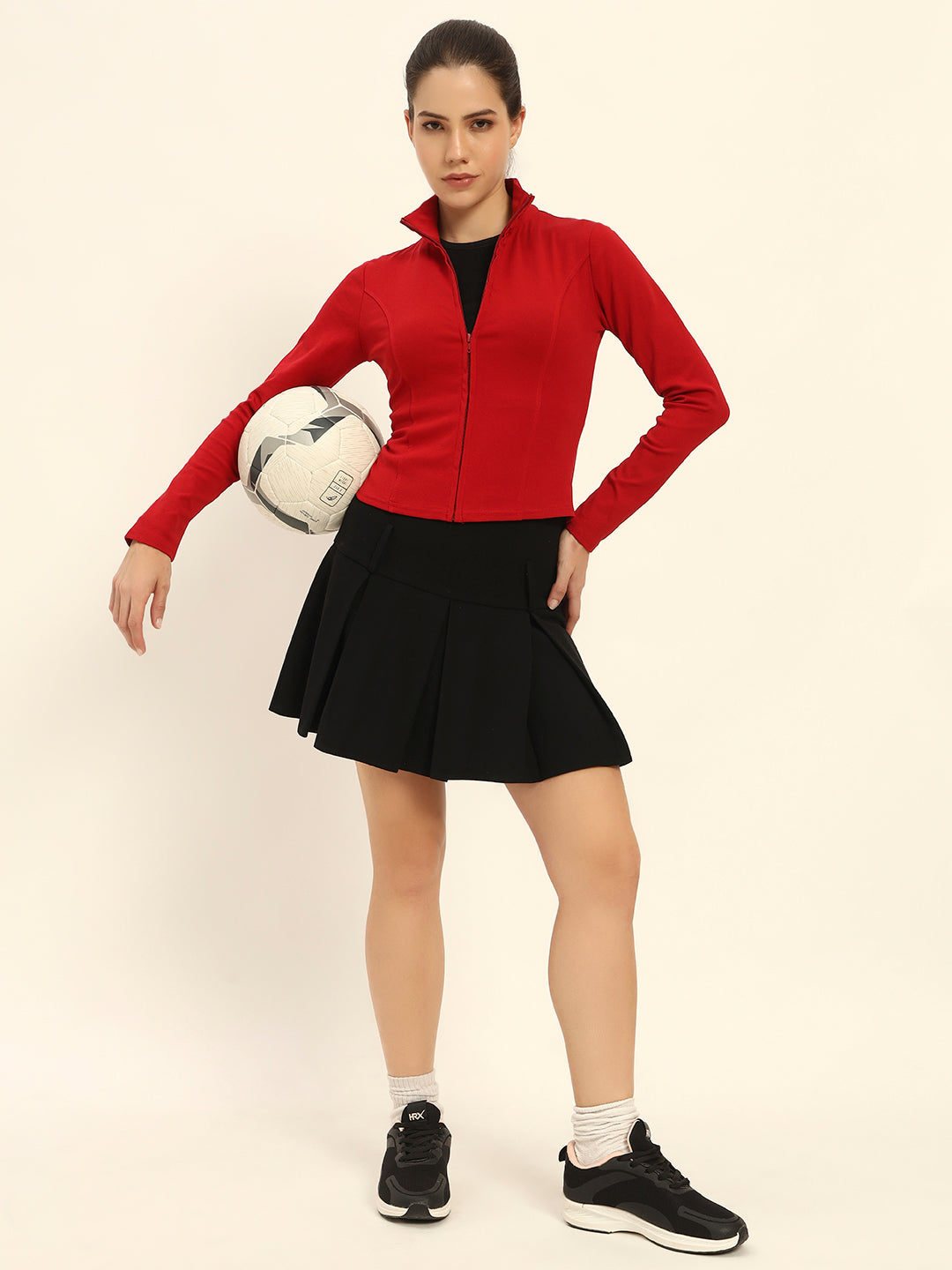 RED SCULPTOR JACKET COTTON